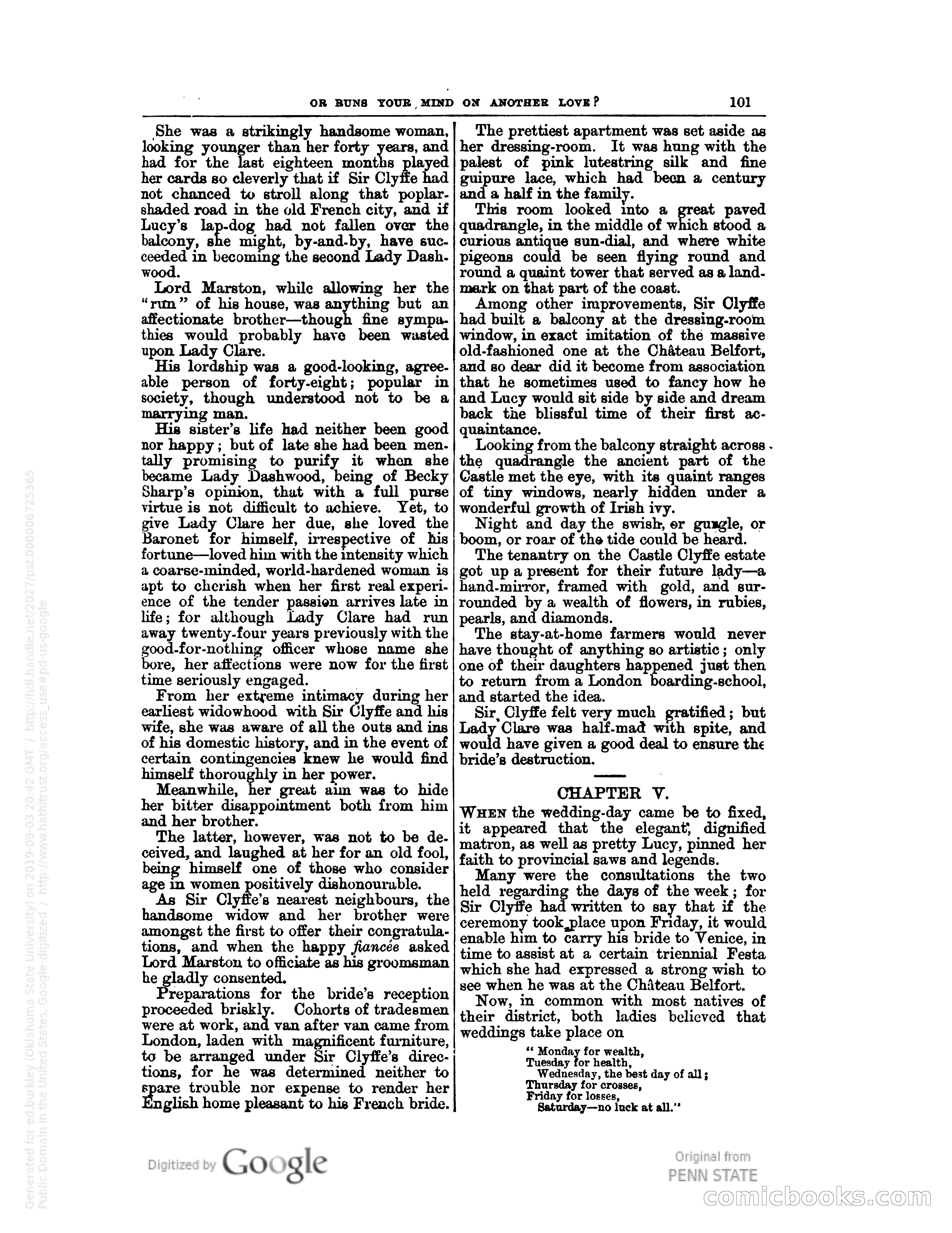 Stories with a Vengeance — page 105: Pulp Fiction, 1883