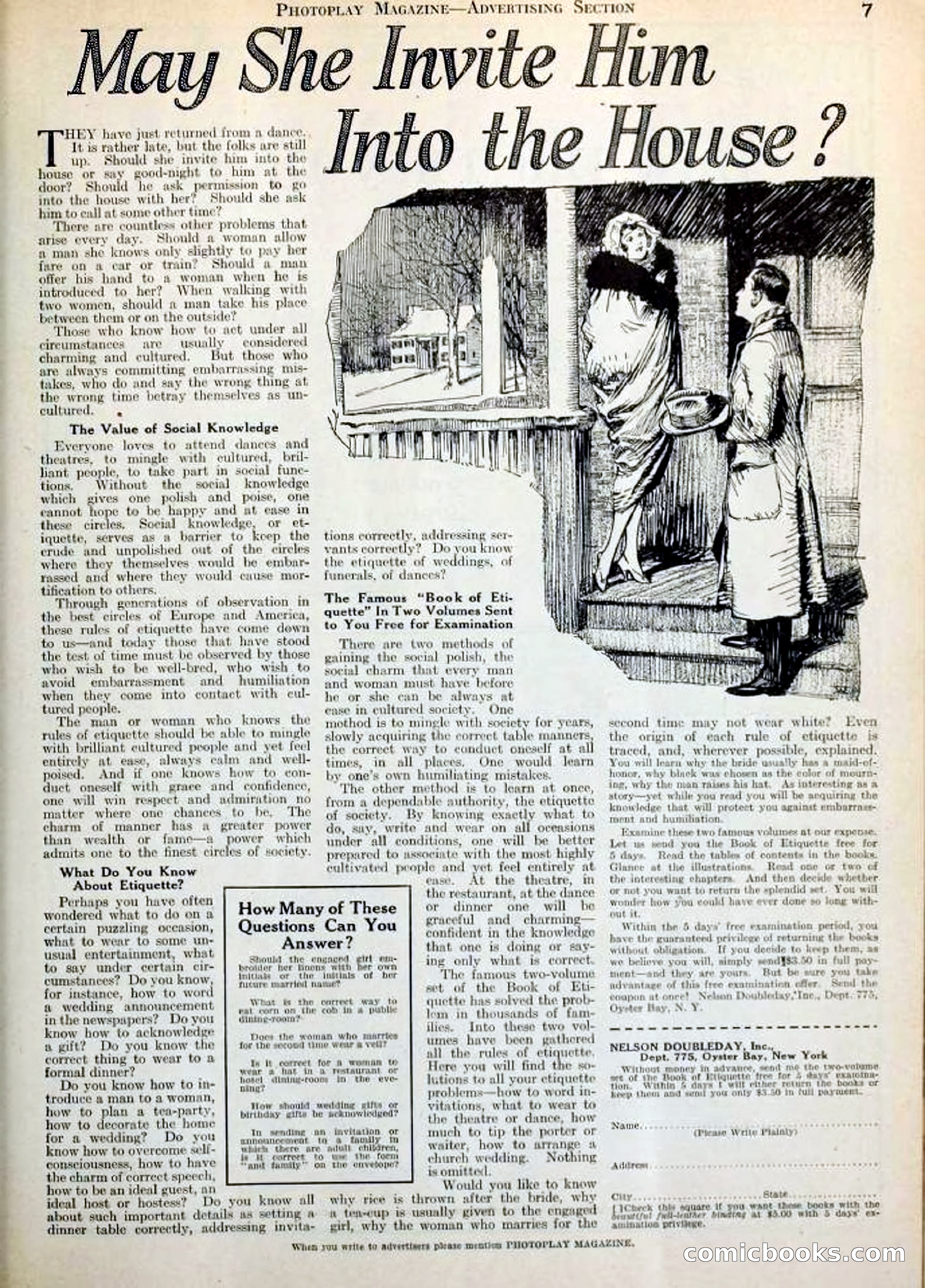 Photoplay Magazine Cover — page 7: Pulp Fiction, 1922