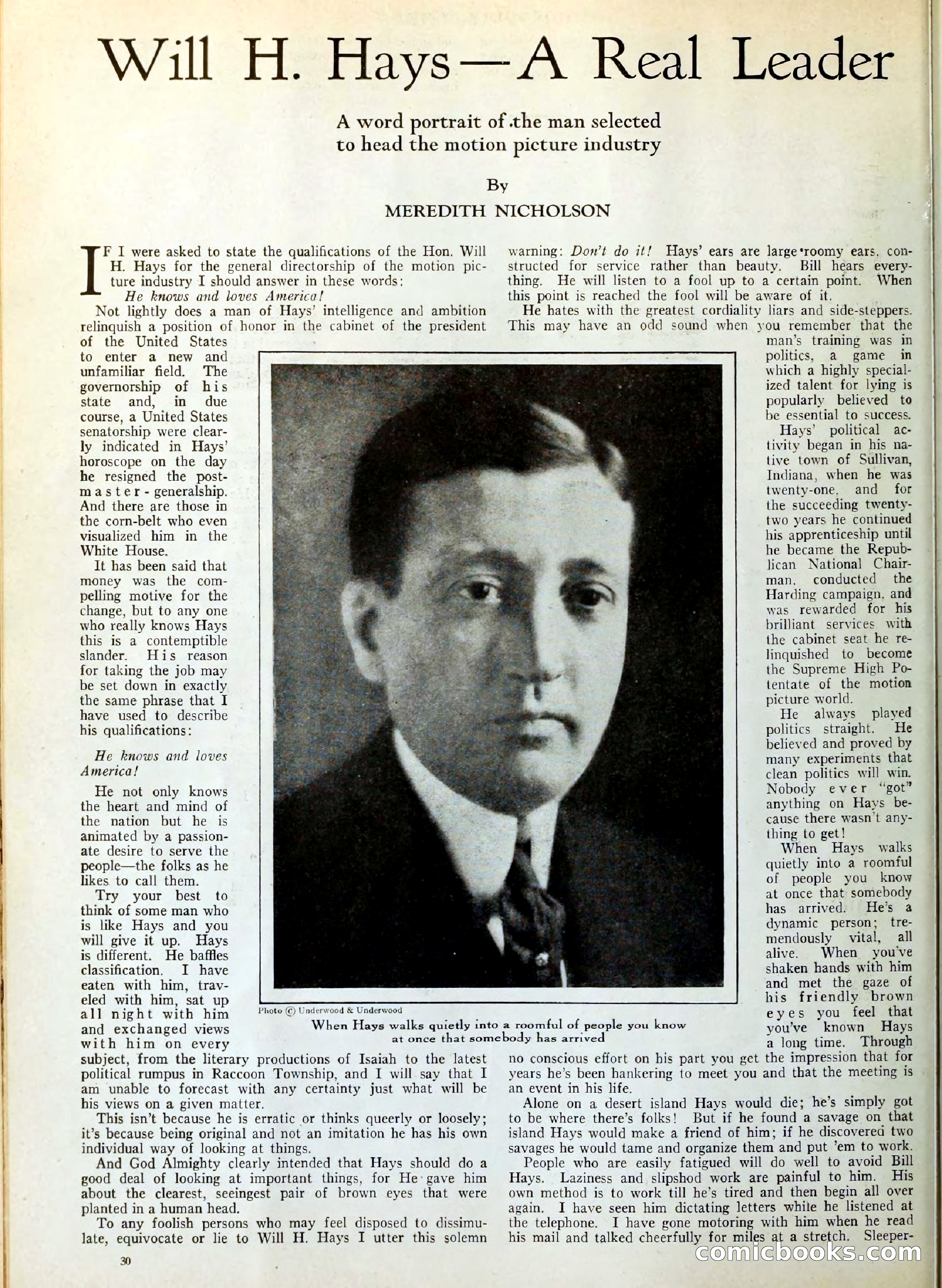 Photoplay Magazine Cover — page 30 of 126