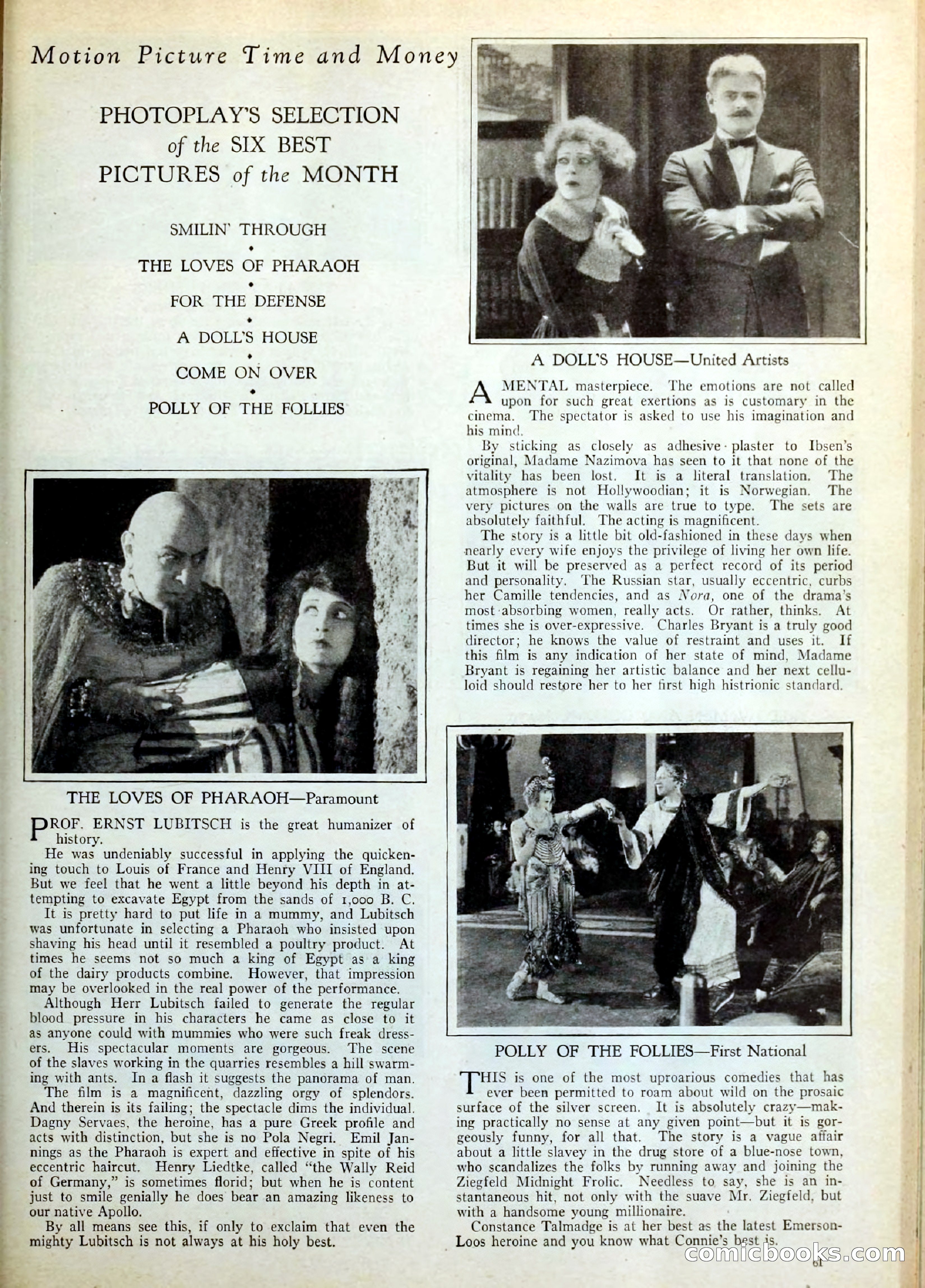 Photoplay Magazine Cover — page 61 of 126