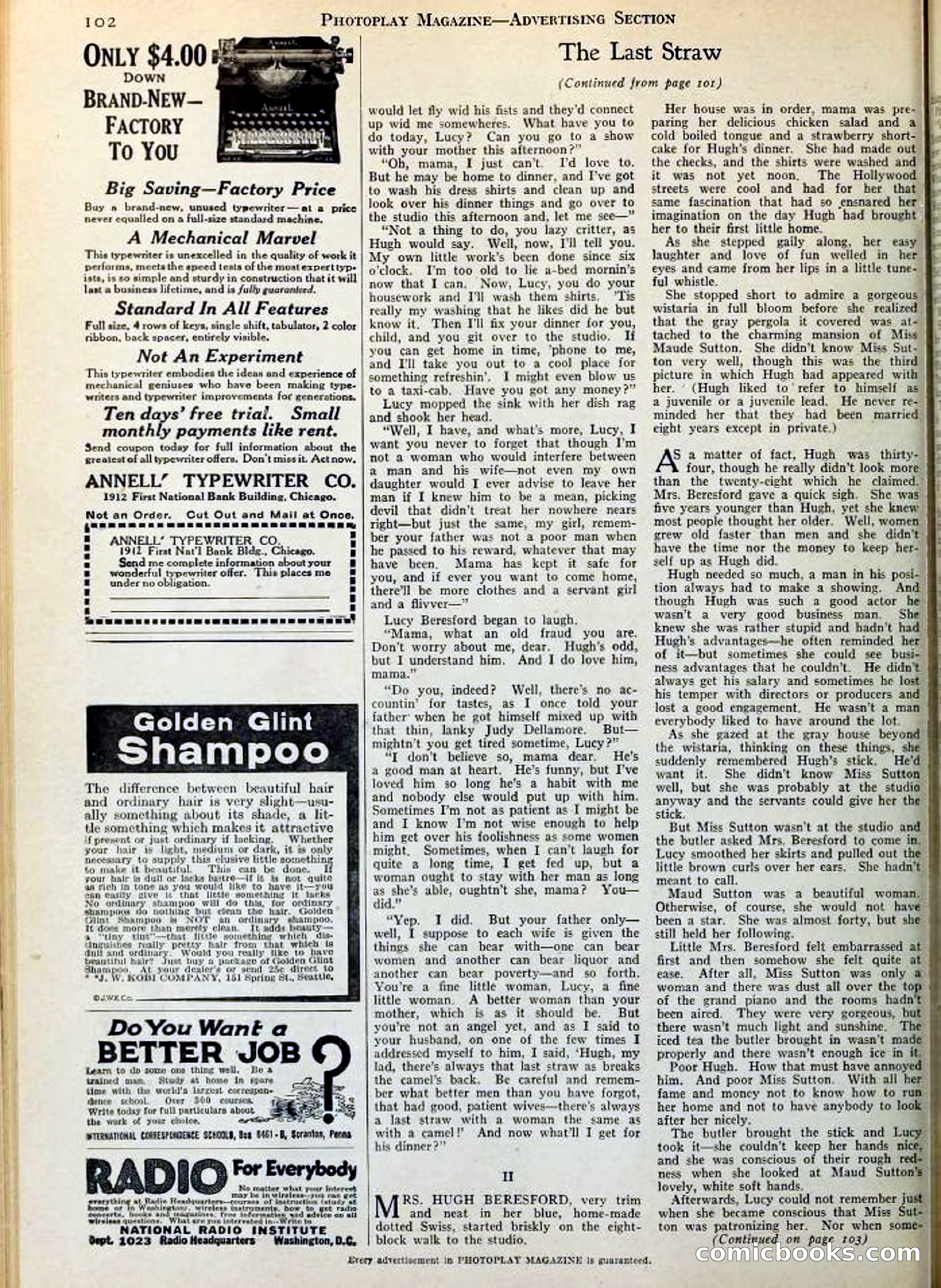 Photoplay Magazine Cover — page 102 of 126