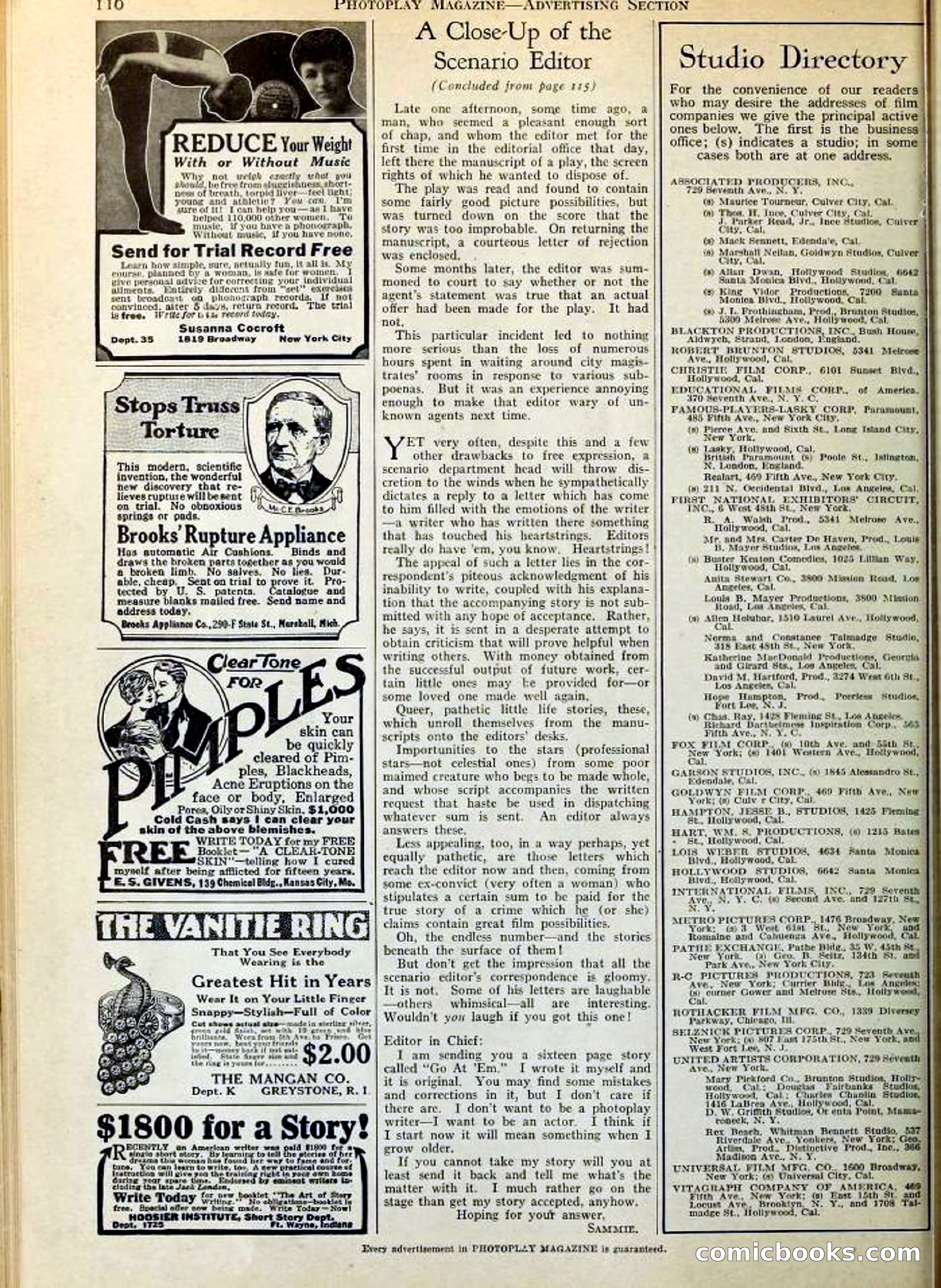 Photoplay Magazine Cover — page 116 of 126