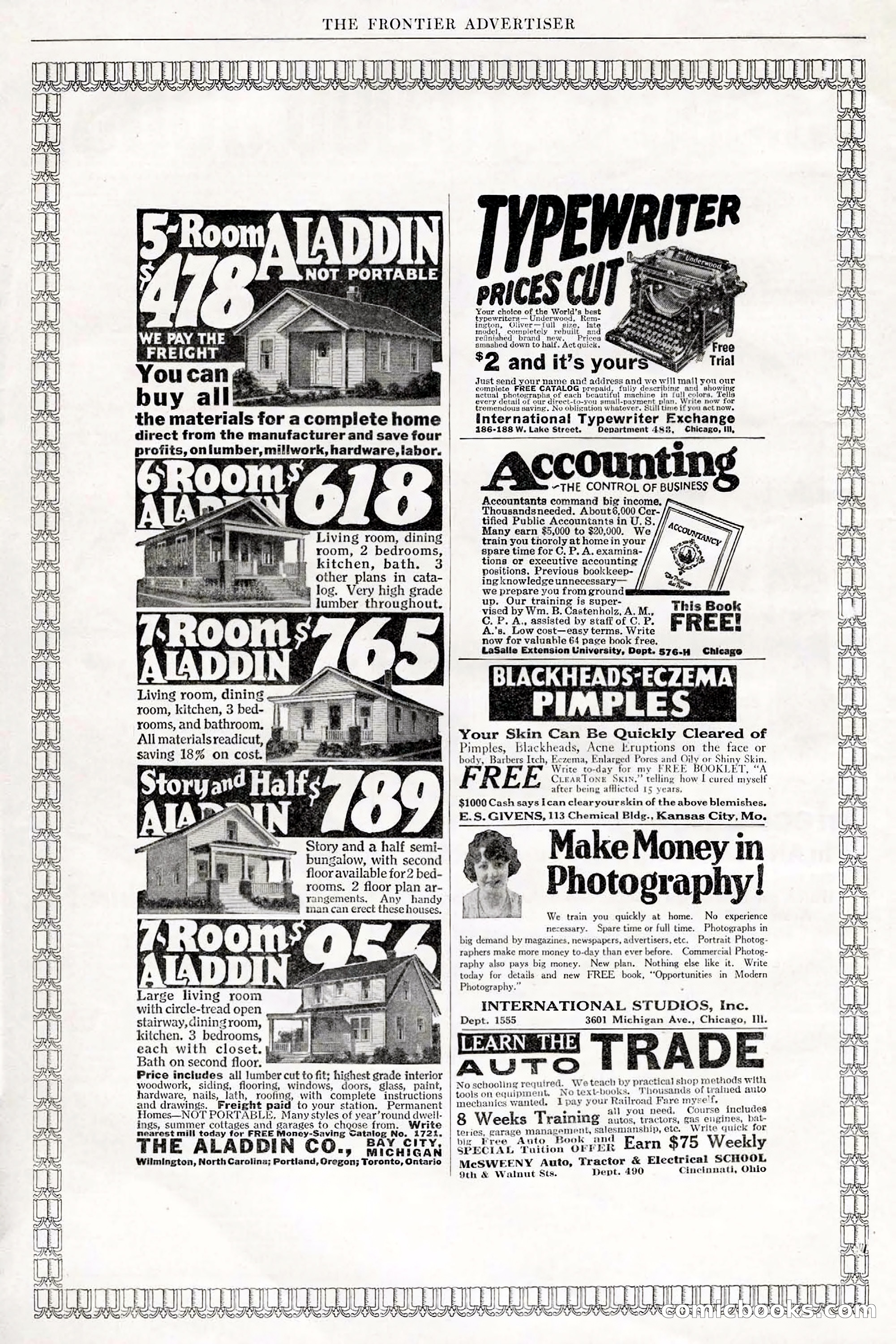The Frontier, May 1926 — page 6: Pulp Fiction, 1926
