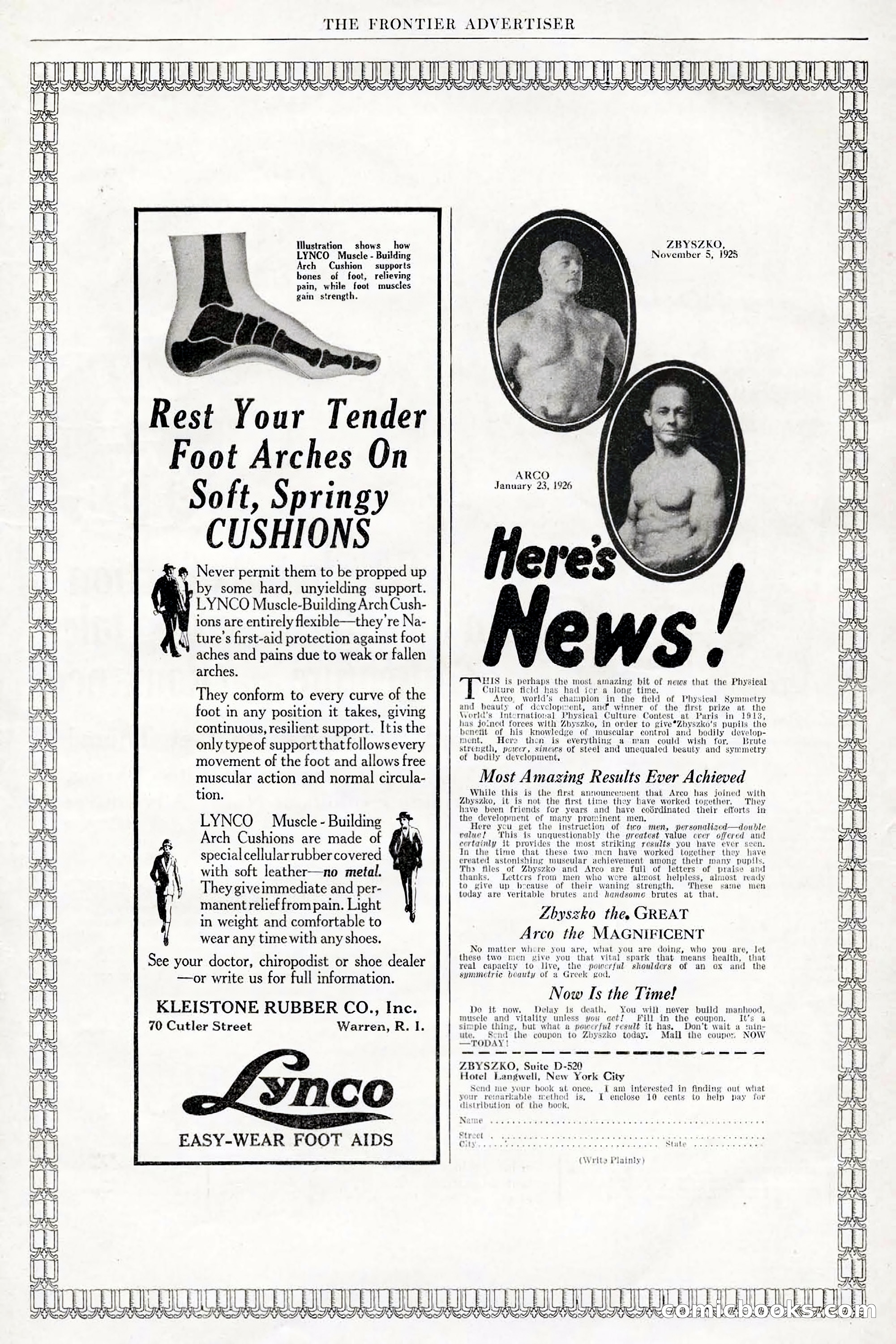 The Frontier, May 1926 — page 7: Pulp Fiction, 1926