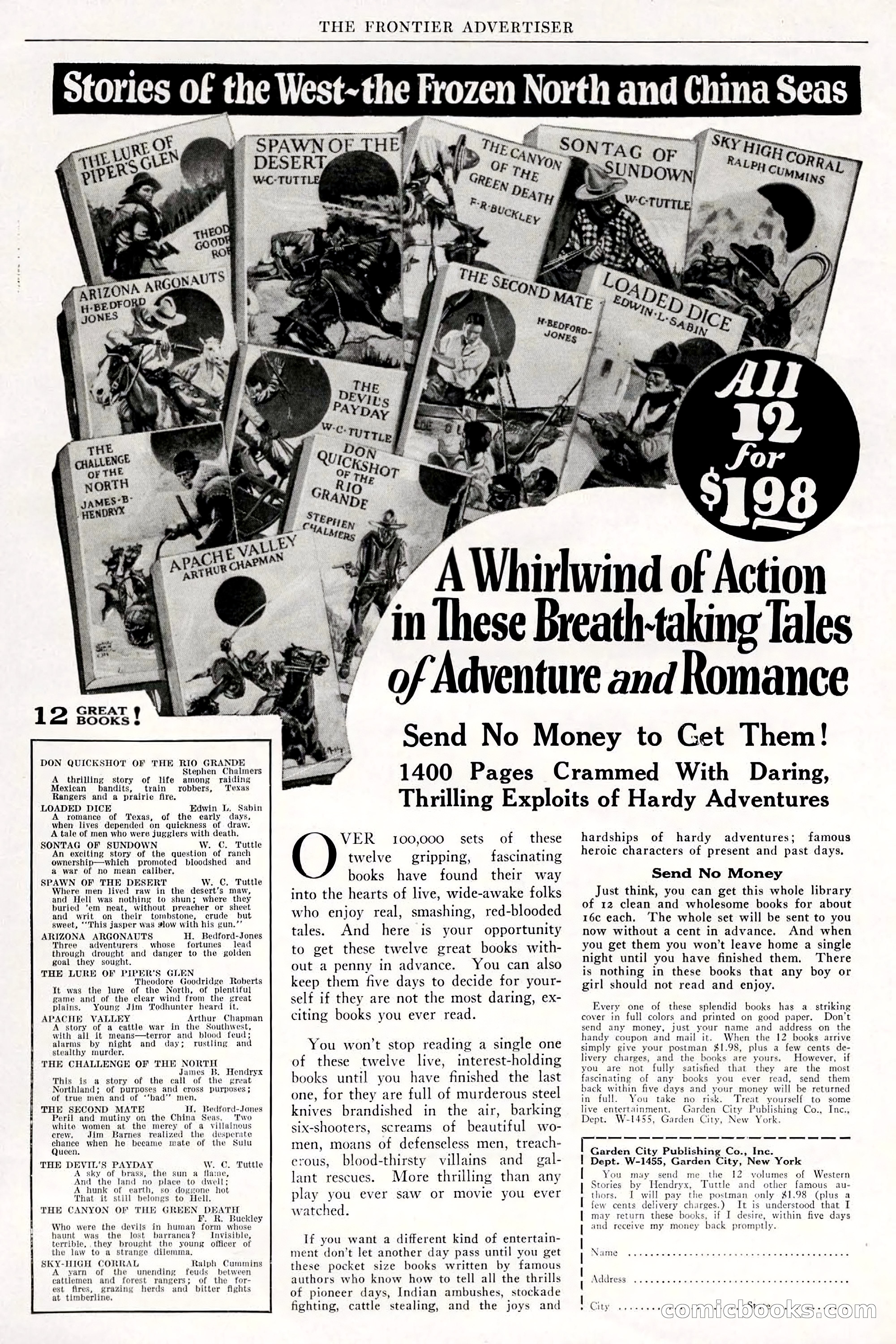 The Frontier, May 1926 — page 8: Pulp Fiction, 1926