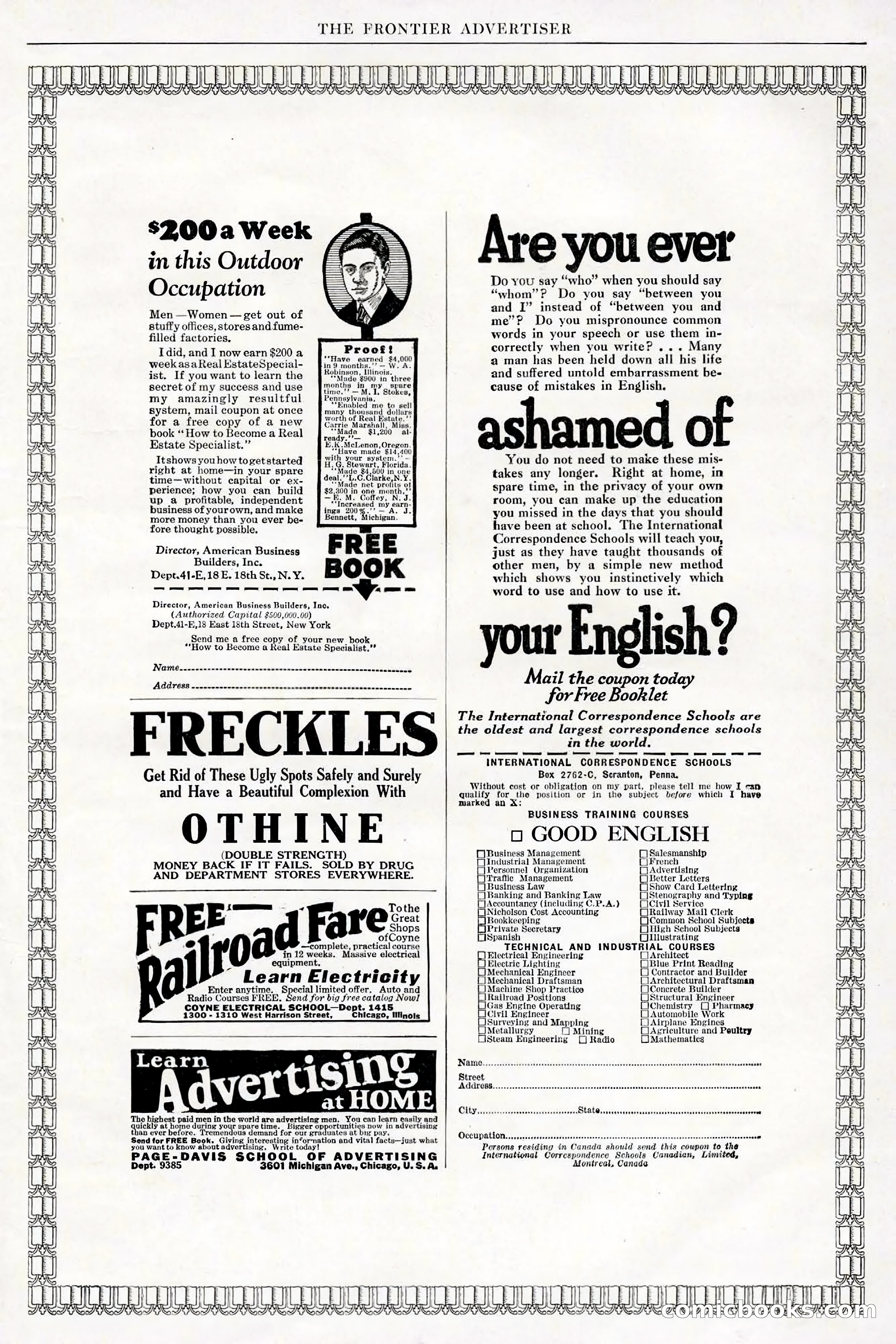 The Frontier, May 1926 — page 9: Pulp Fiction, 1926