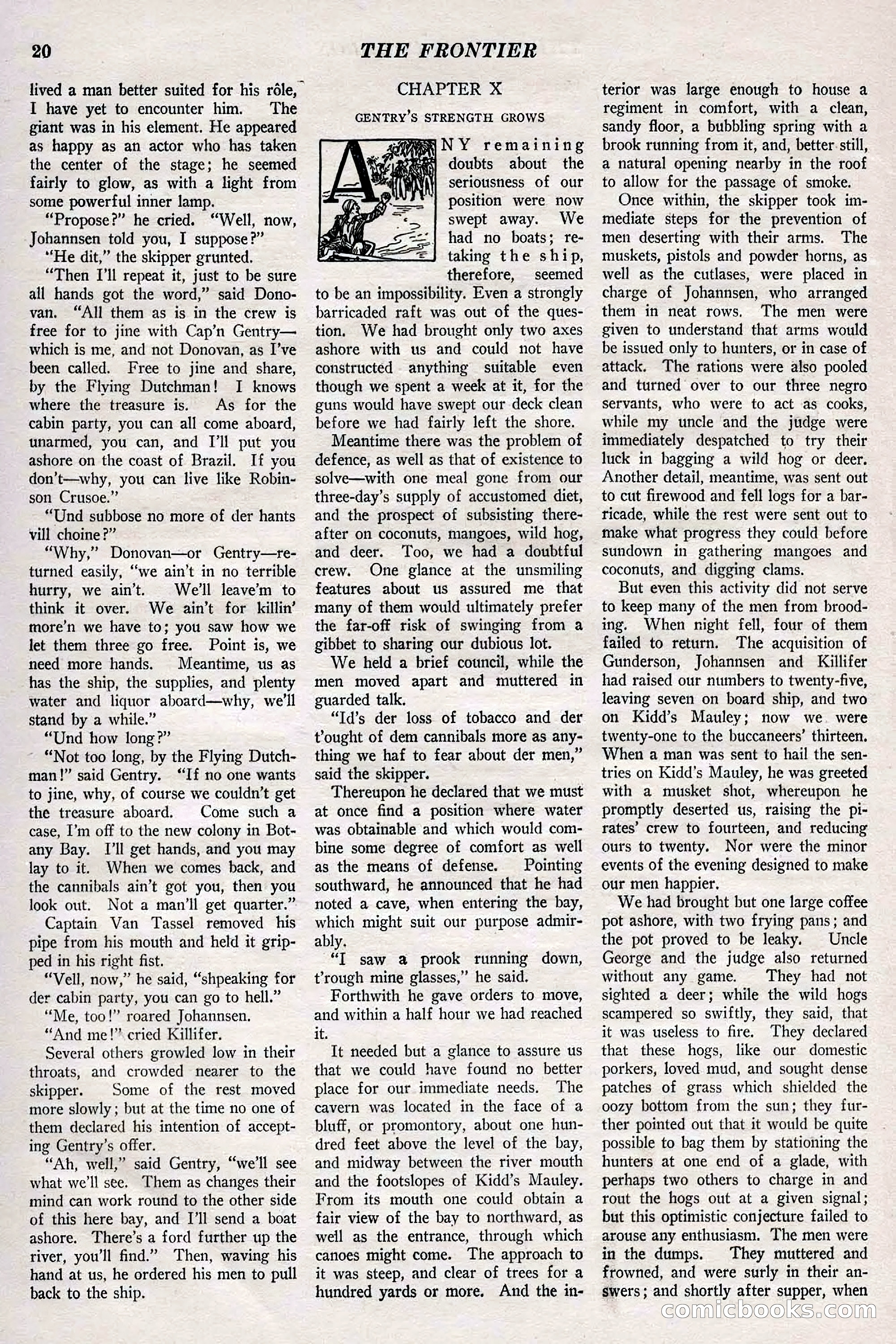 The Frontier, May 1926 — page 30: Pulp Fiction, 1926