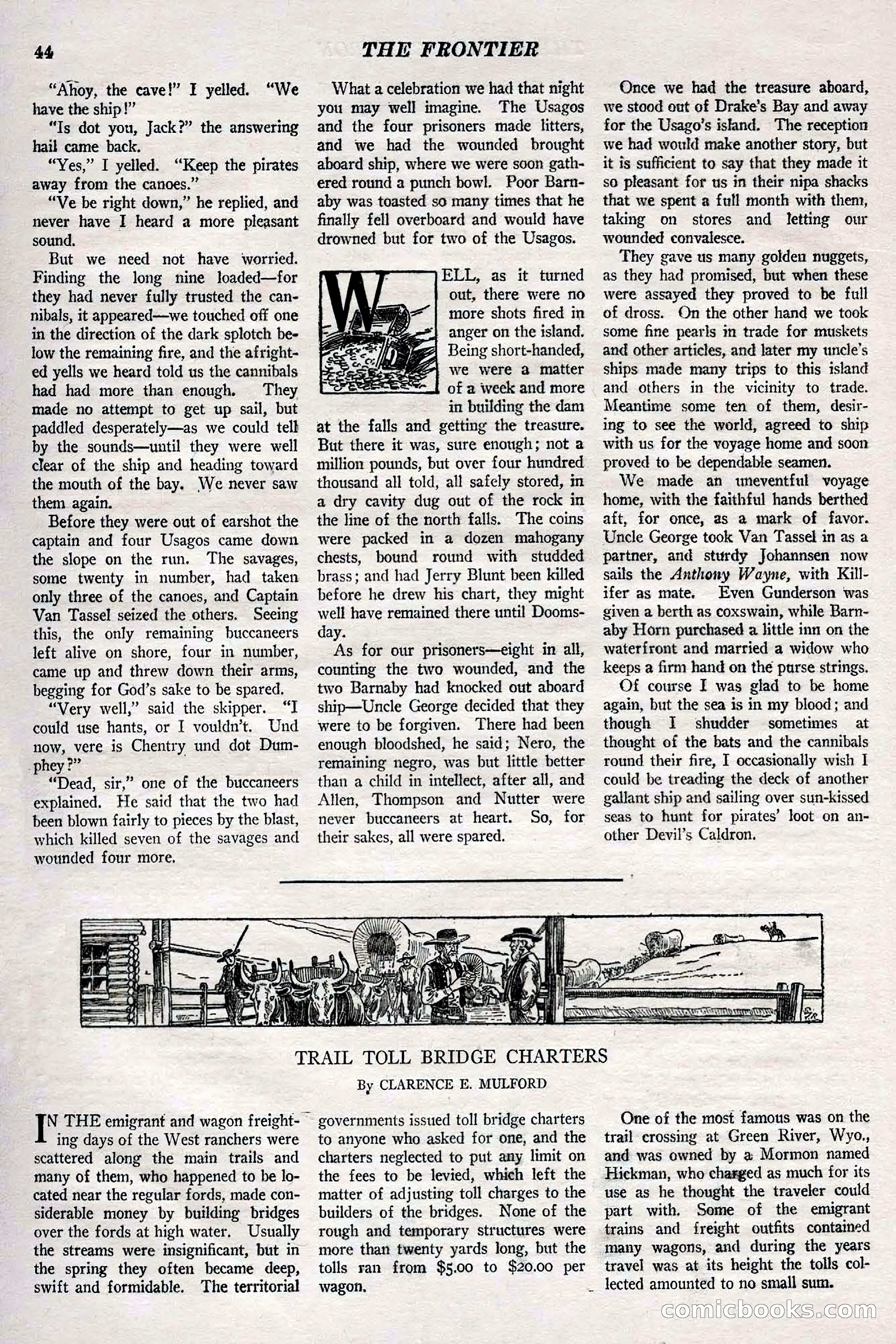 The Frontier, May 1926 — page 54: Pulp Fiction, 1926