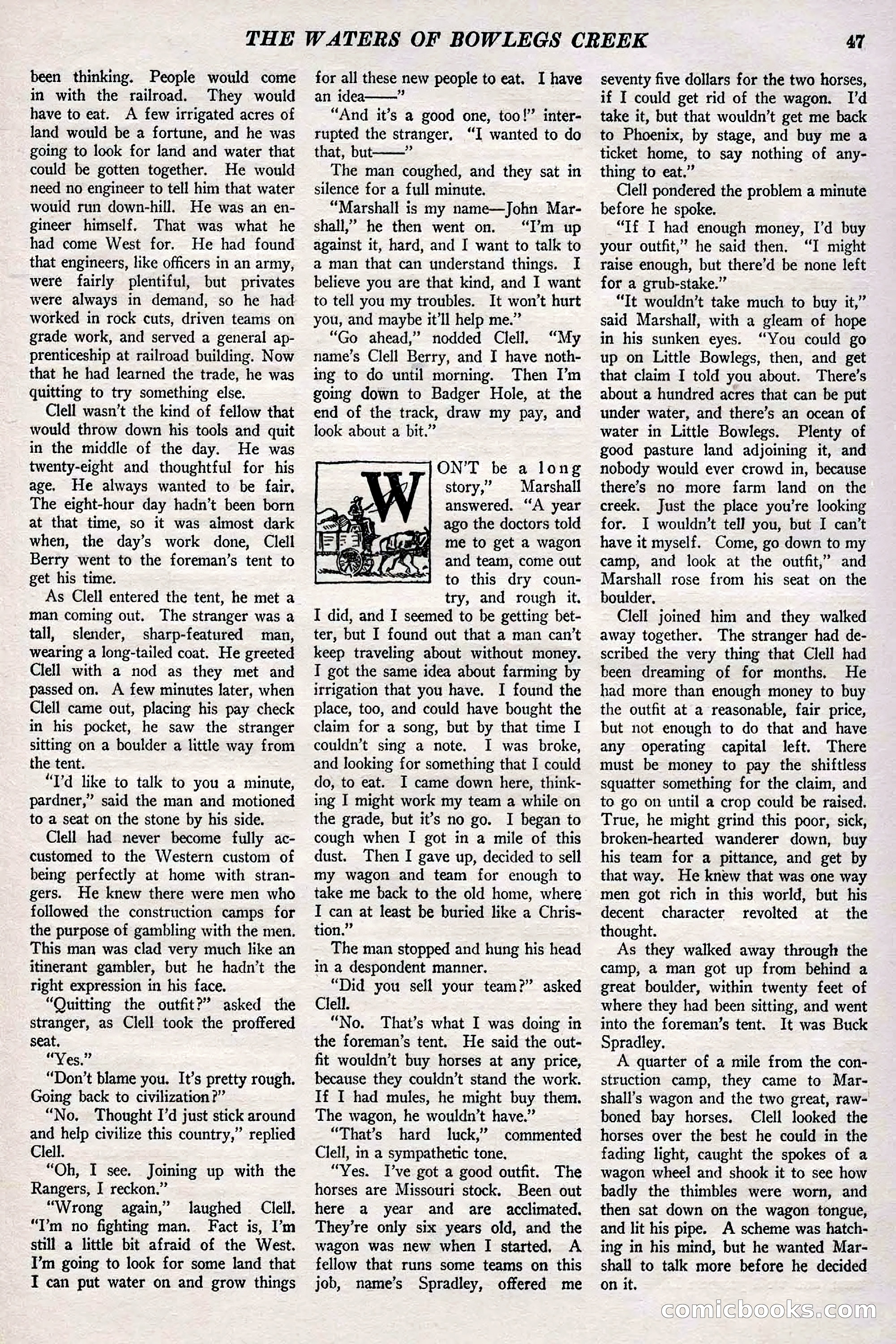 The Frontier, May 1926 — page 57: Pulp Fiction, 1926