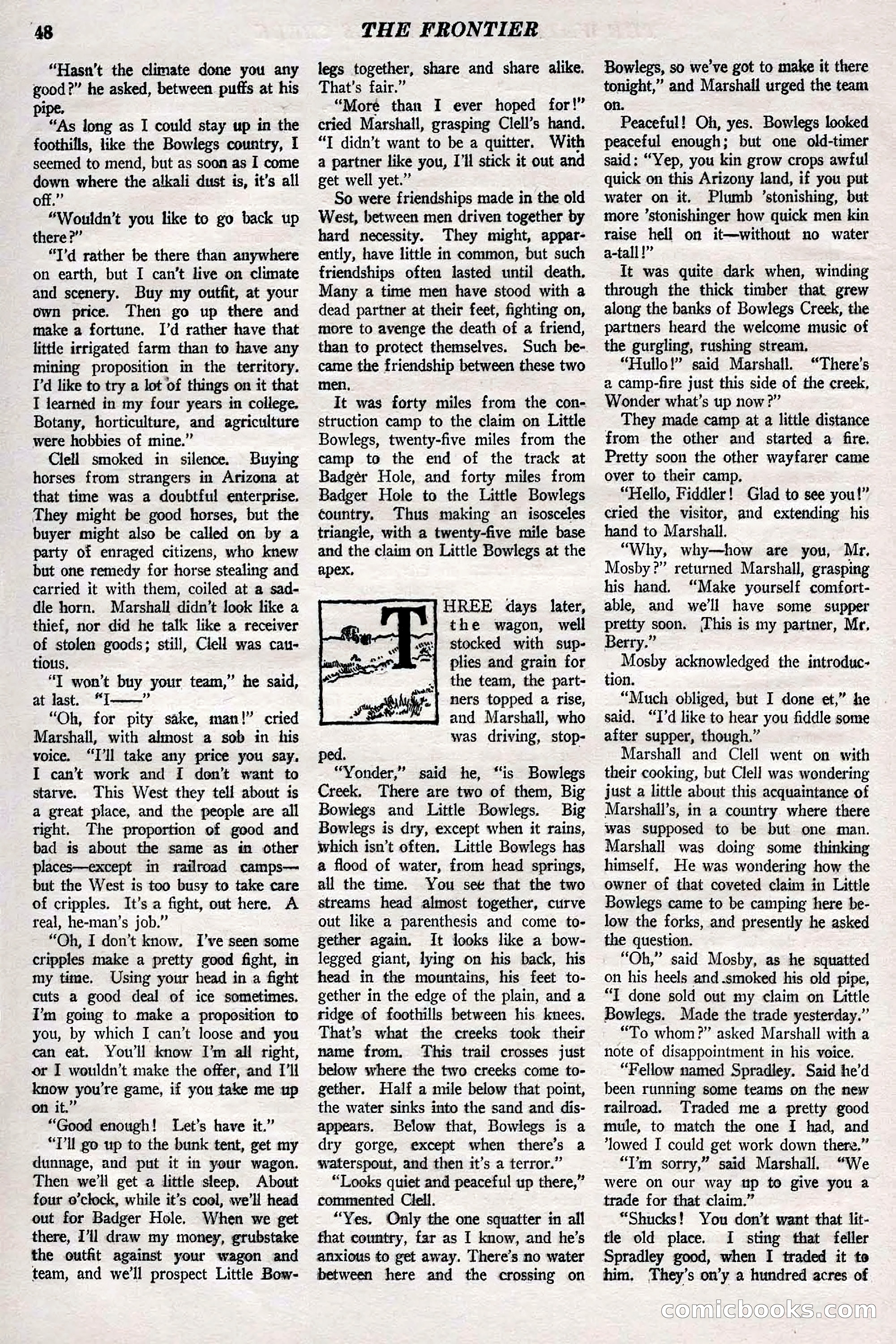 The Frontier, May 1926 — page 58: Pulp Fiction, 1926
