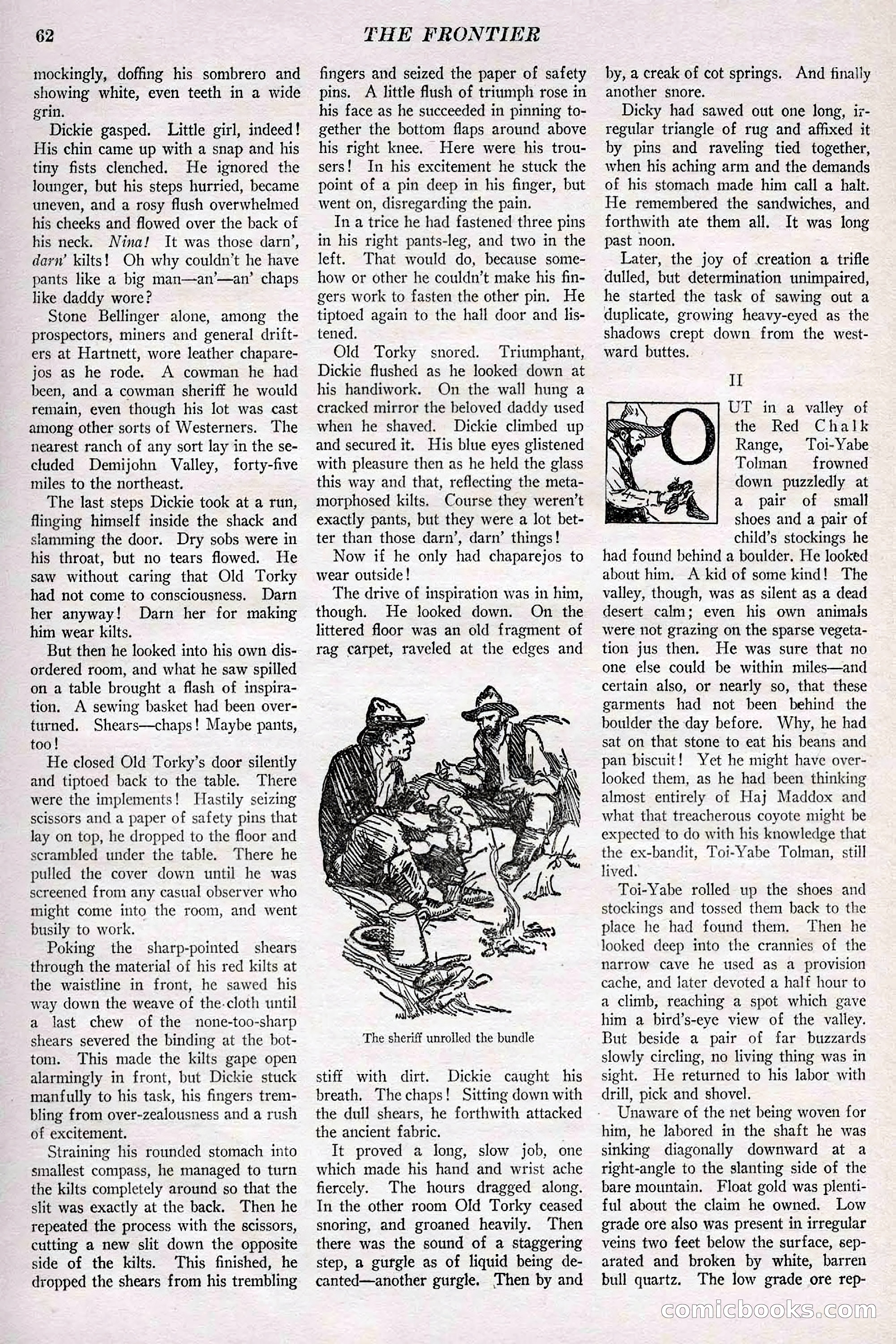 The Frontier, May 1926 — page 72: Pulp Fiction, 1926
