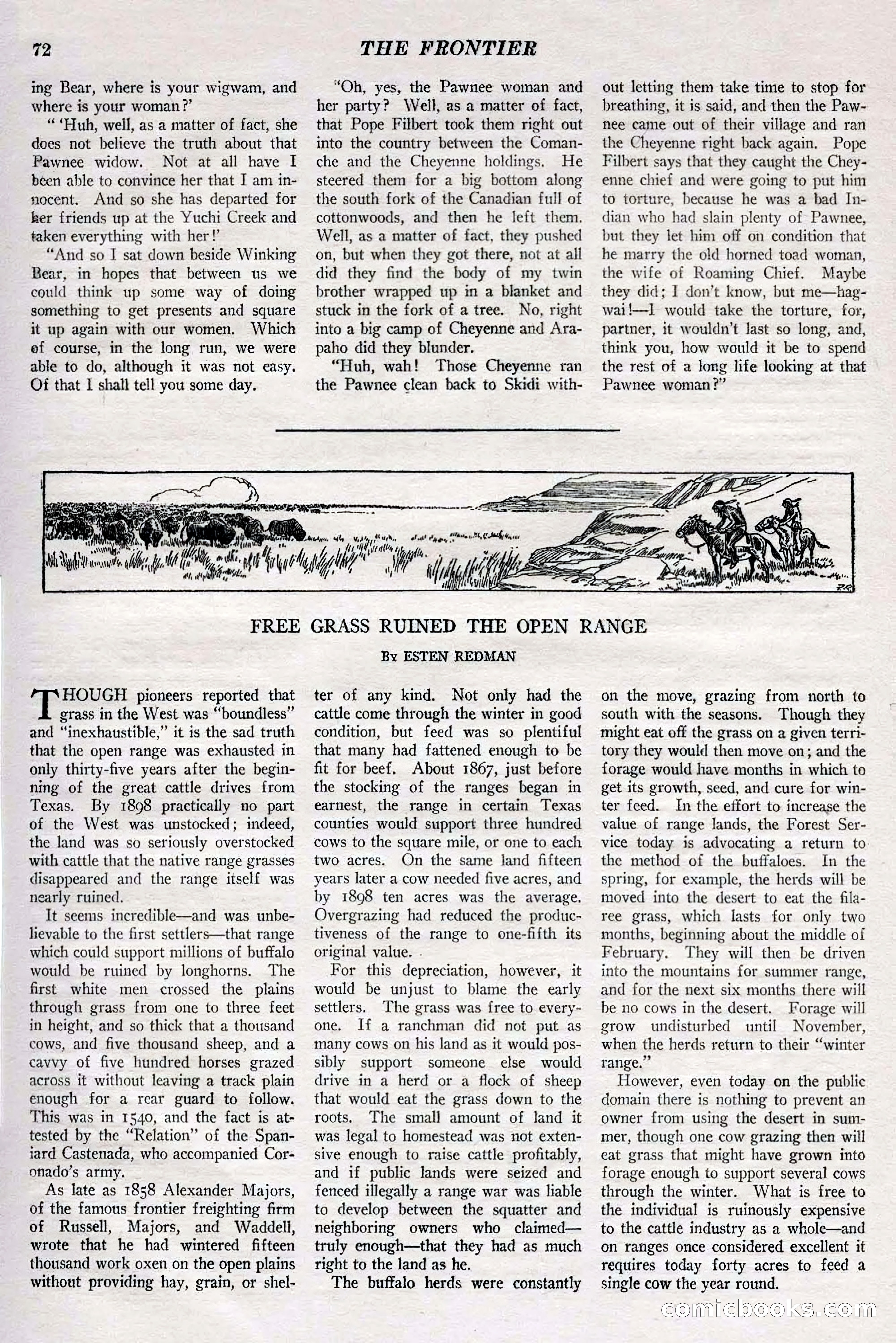 The Frontier, May 1926 — page 82: Pulp Fiction, 1926