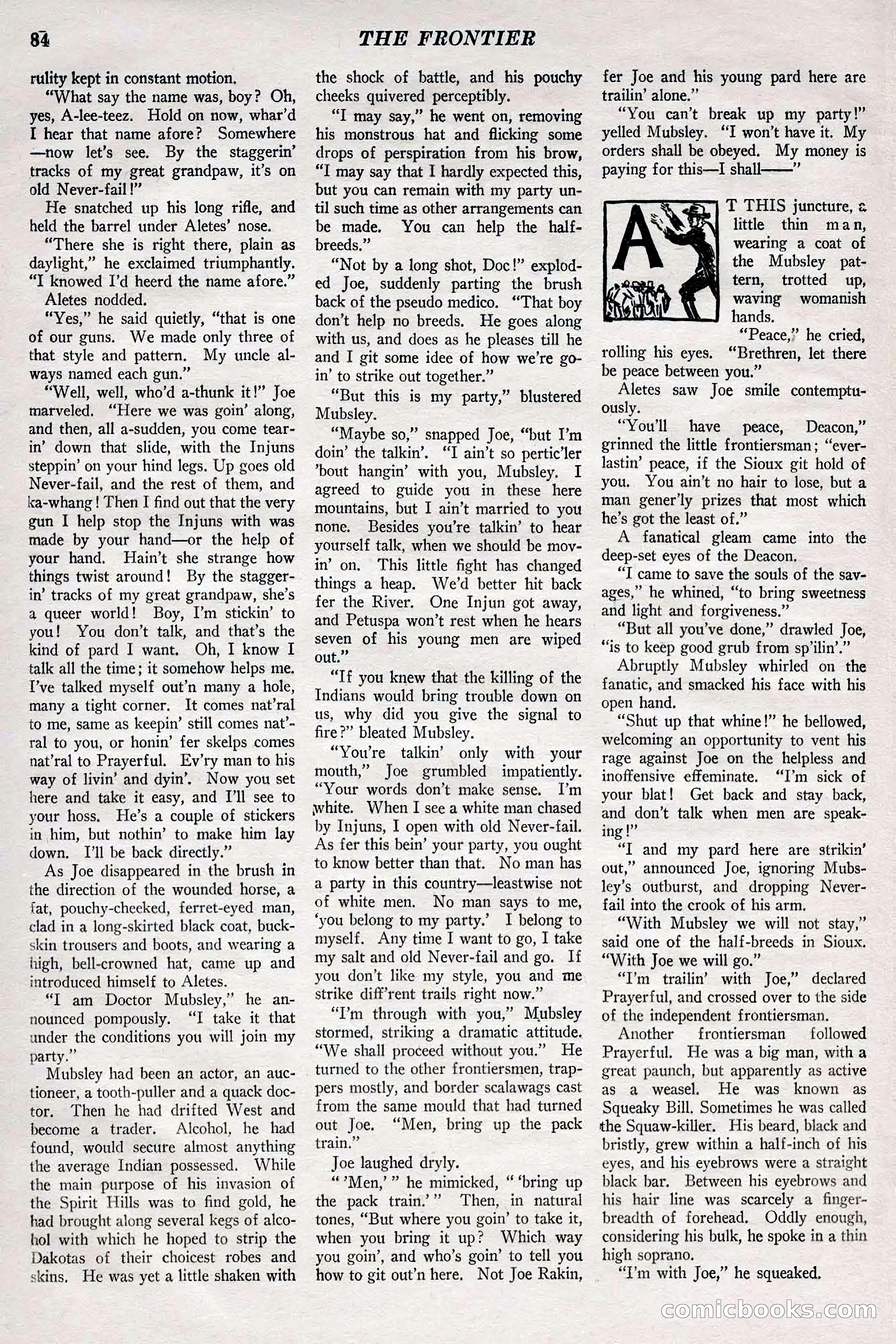 The Frontier, May 1926 — page 94: Pulp Fiction, 1926