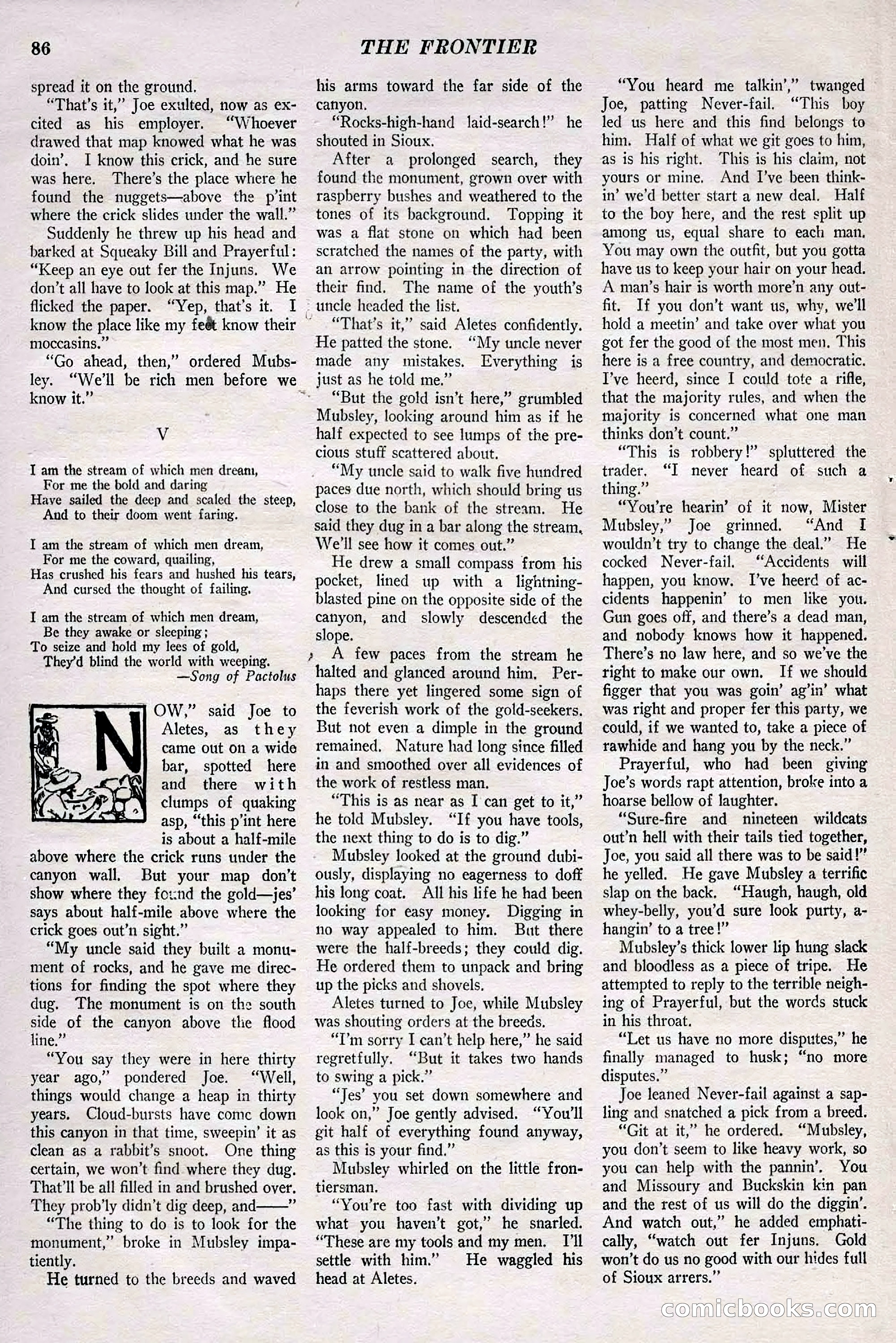The Frontier, May 1926 — page 96: Pulp Fiction, 1926