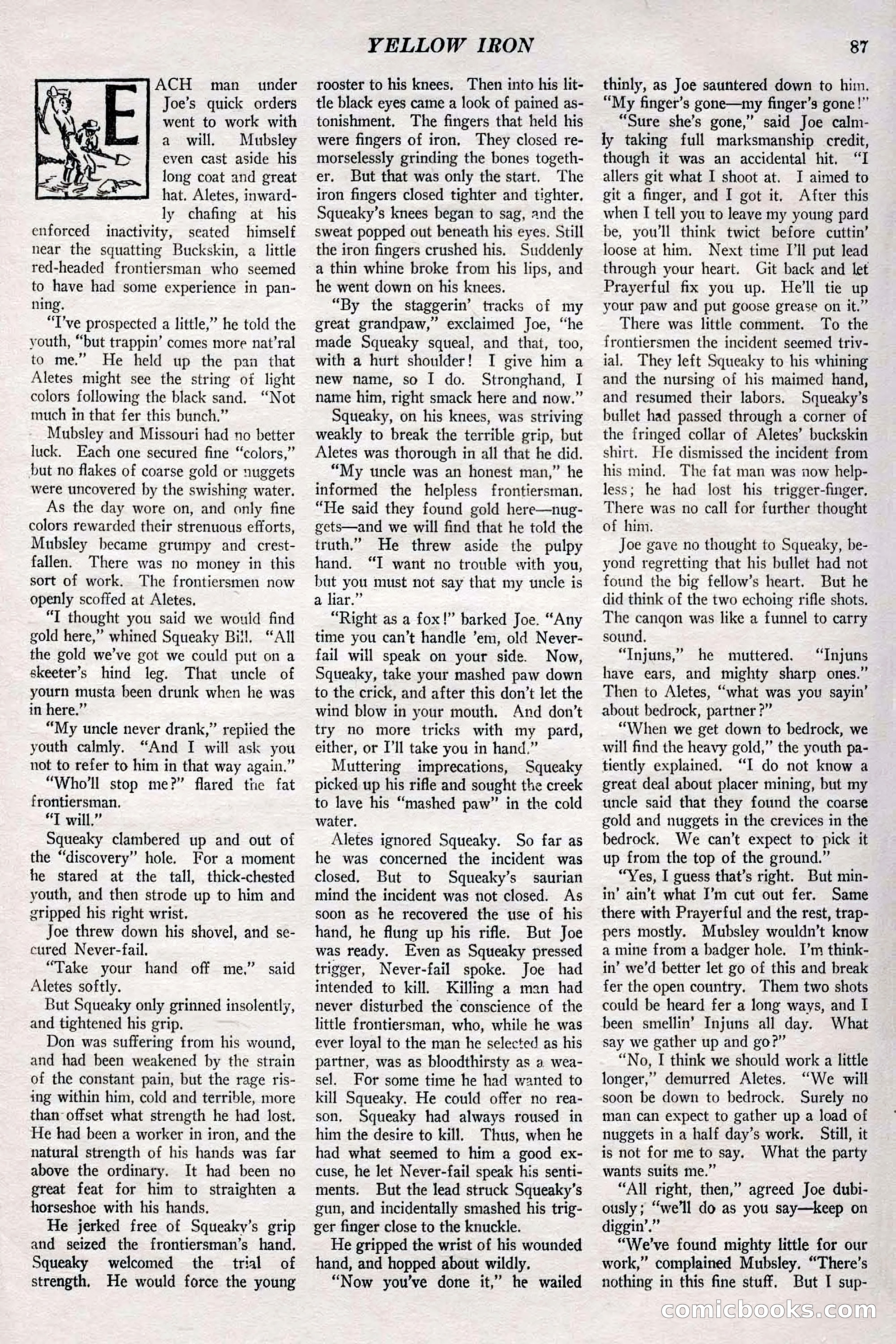 The Frontier, May 1926 — page 97: Pulp Fiction, 1926