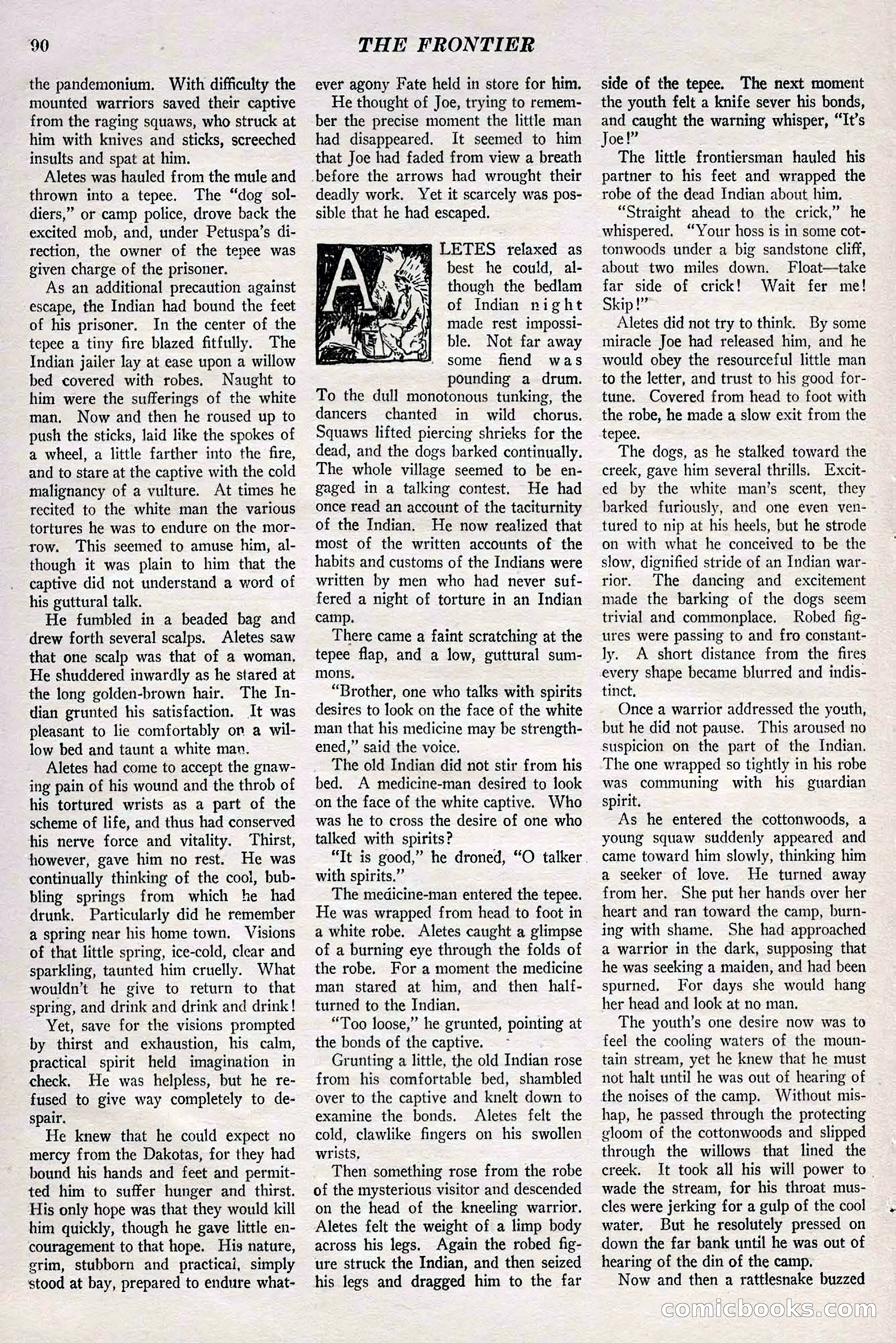 The Frontier, May 1926 — page 100: Pulp Fiction, 1926