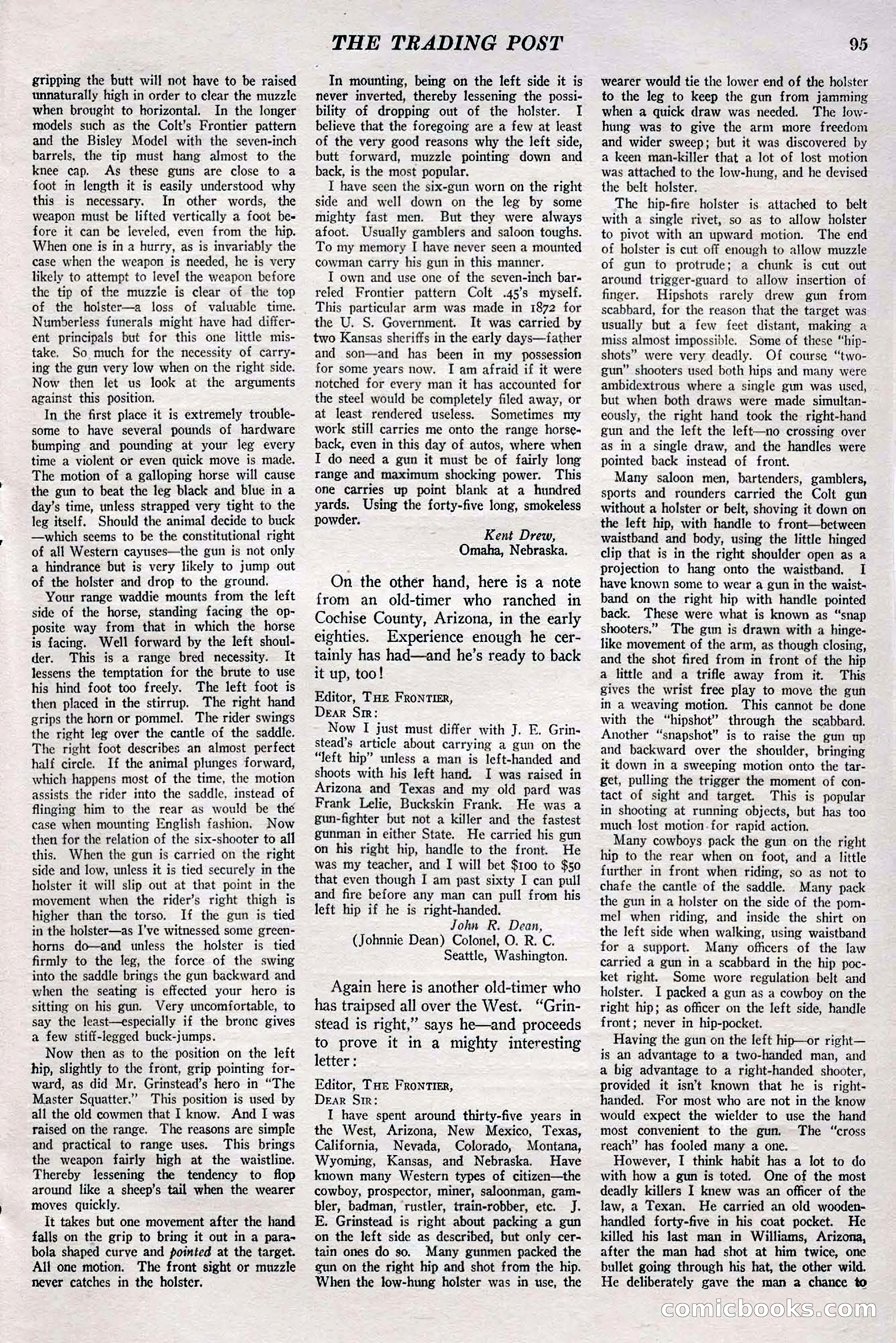 The Frontier, May 1926 — page 105: Pulp Fiction, 1926