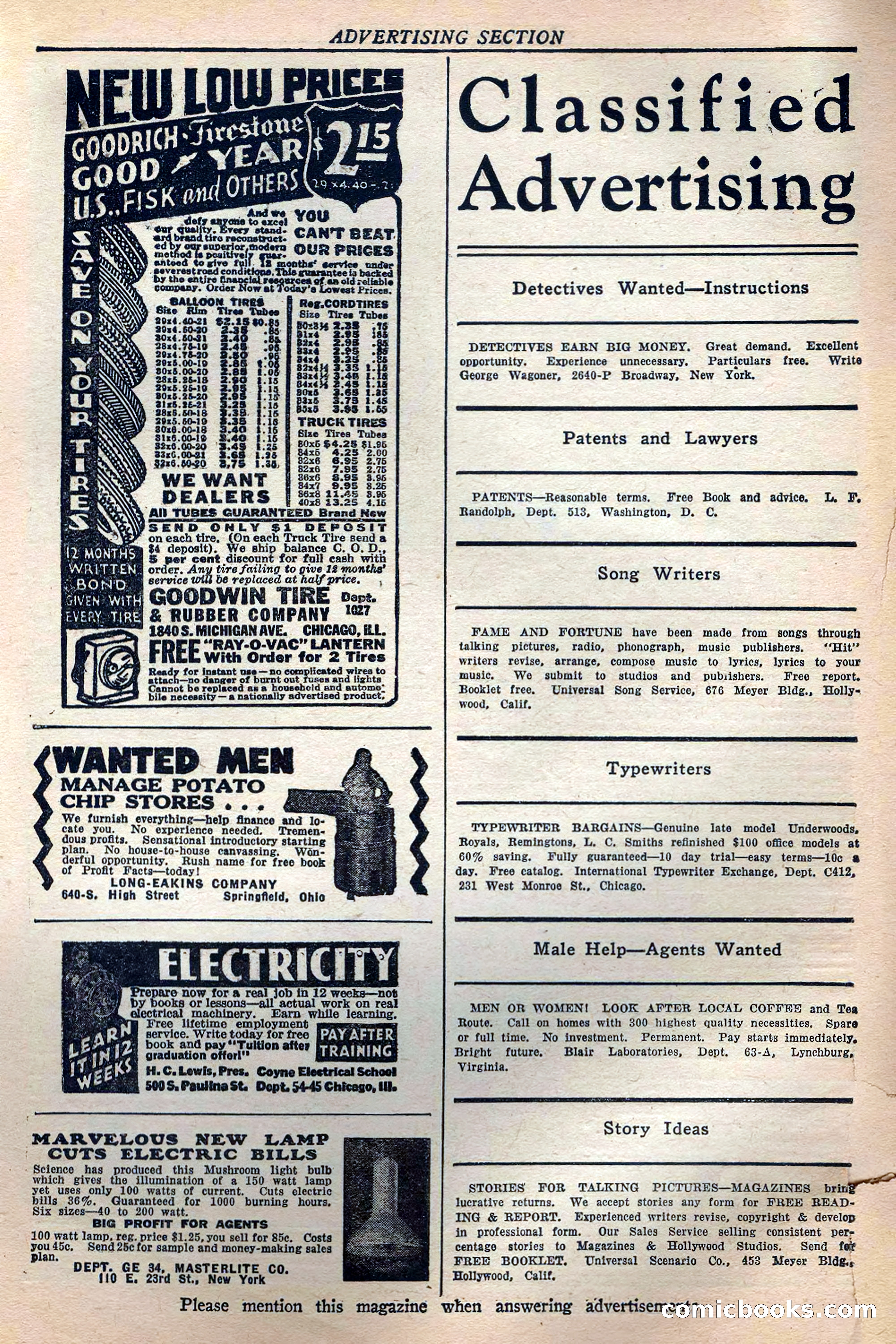 Western Story Magazine, May 12, 1934 — page 8: Pulp Fiction, 1934