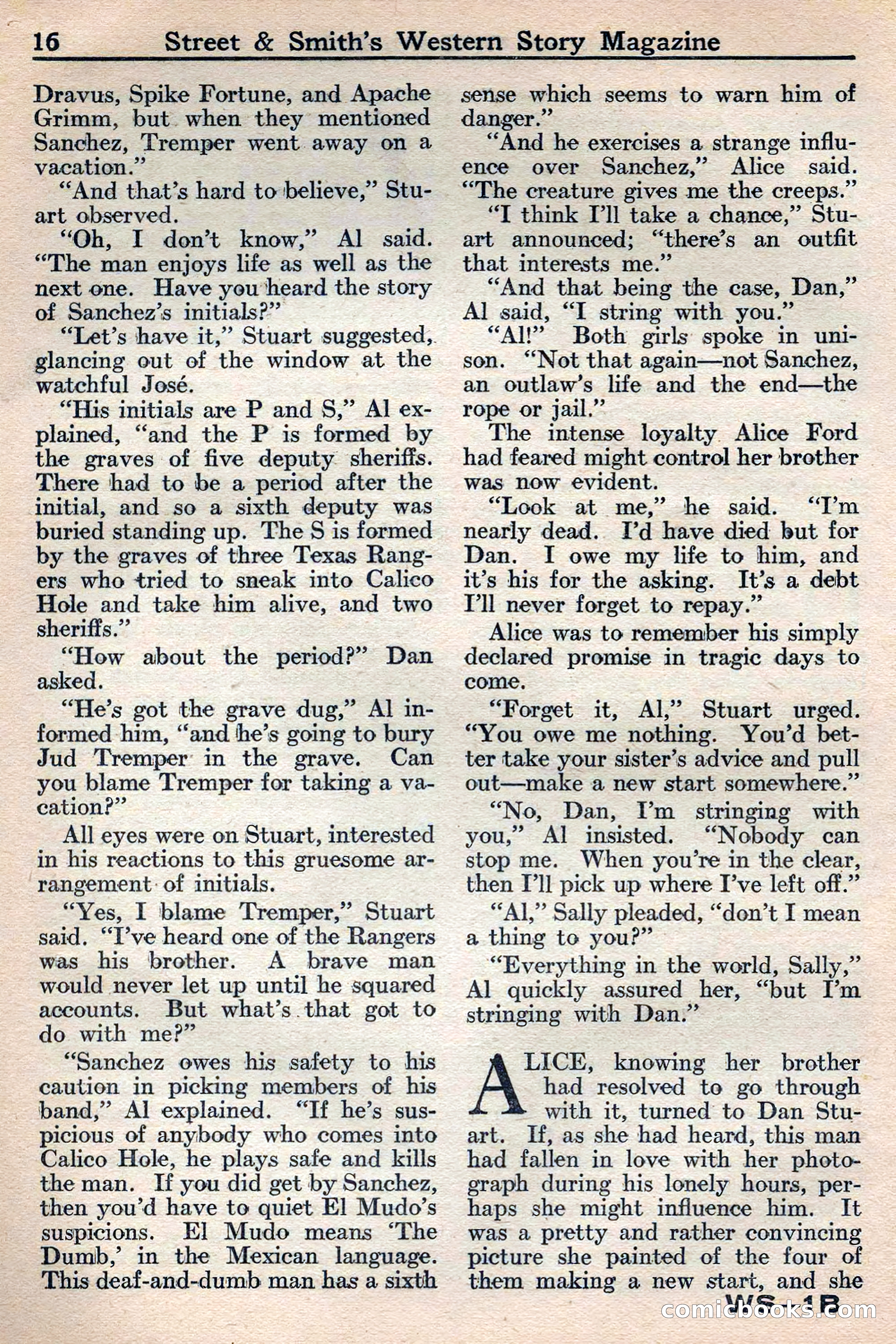 Western Story Magazine, May 12, 1934 — page 18: Pulp Fiction, 1934