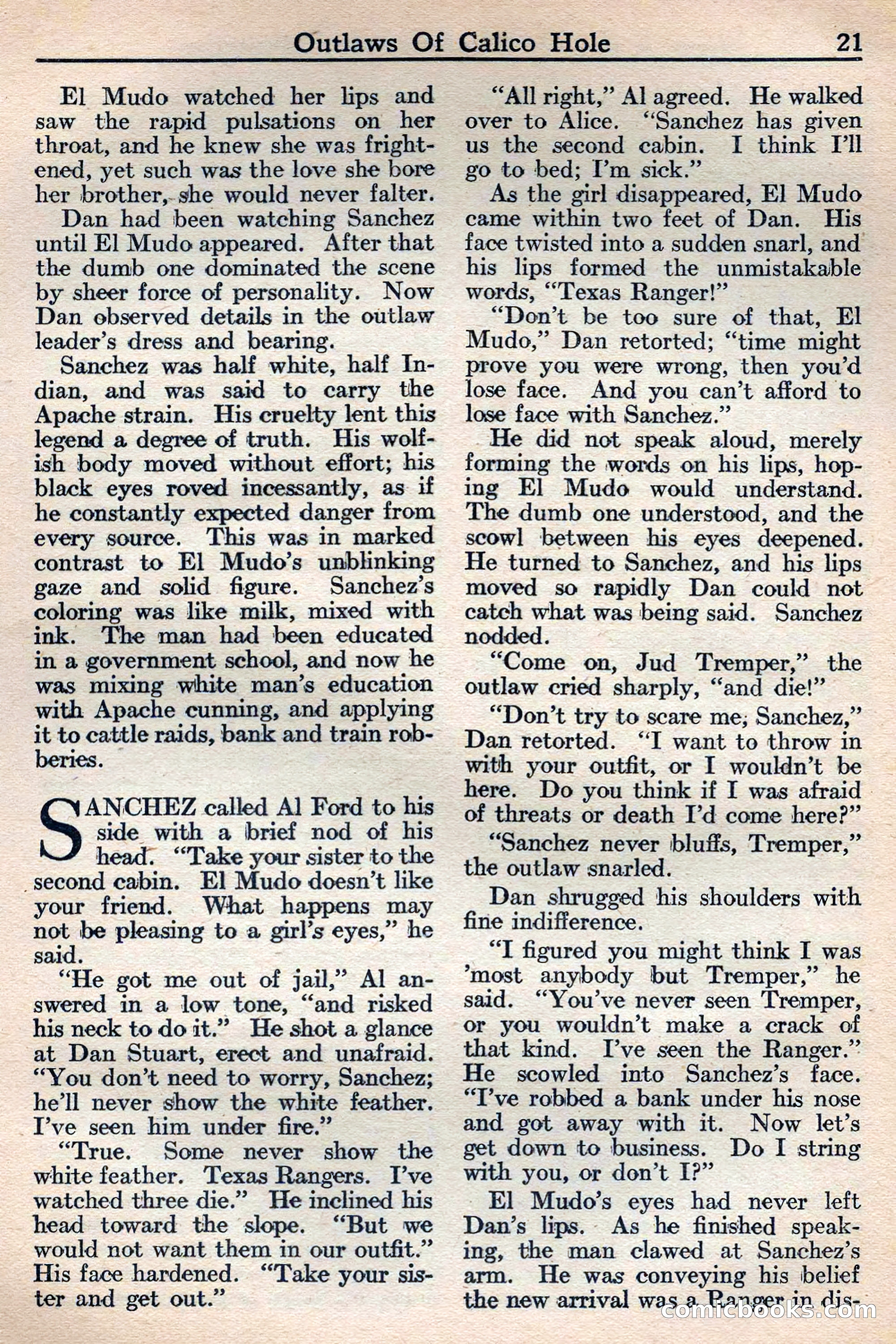 Western Story Magazine, May 12, 1934 — page 23: Pulp Fiction, 1934
