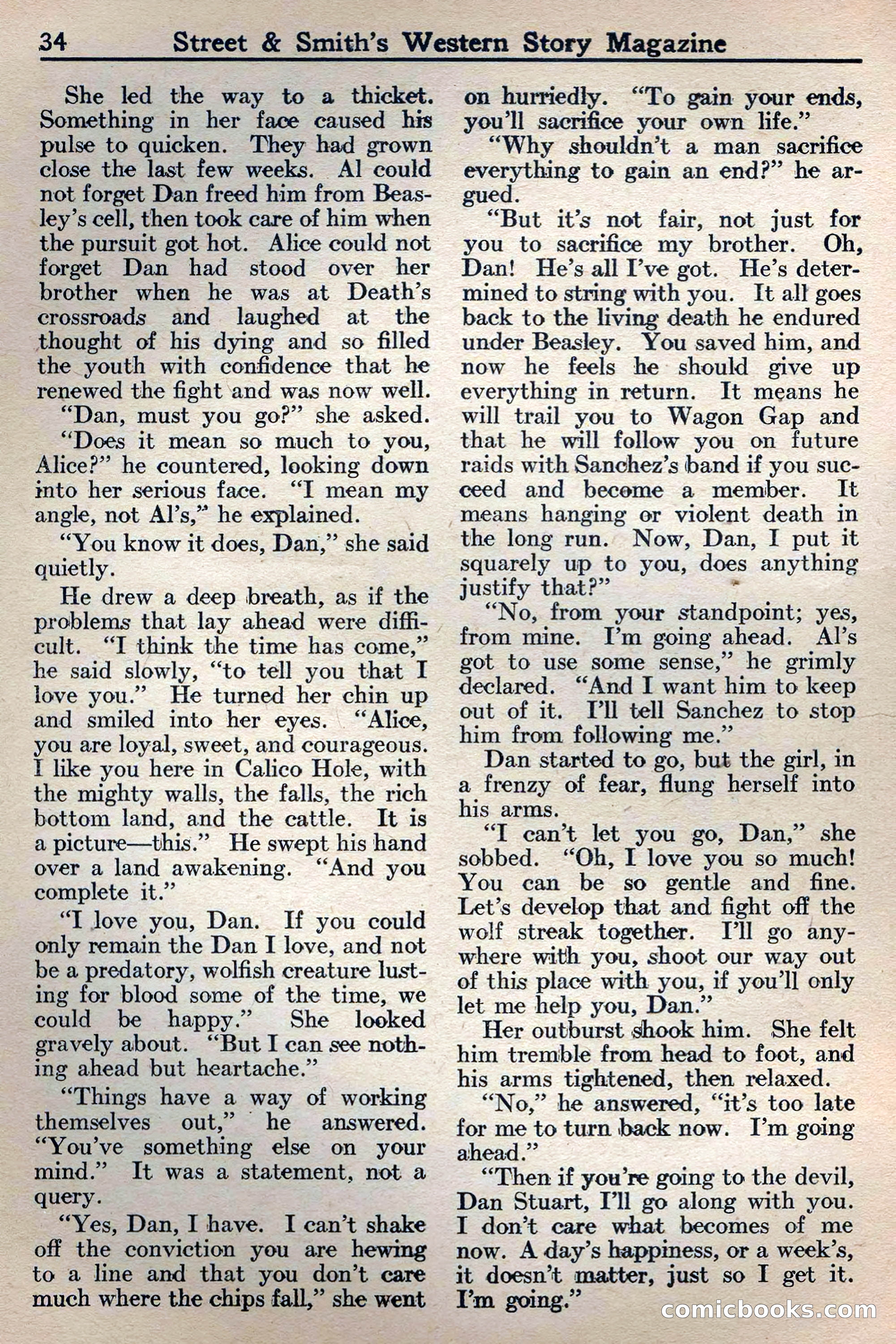 Western Story Magazine, May 12, 1934 — page 36: Pulp Fiction, 1934