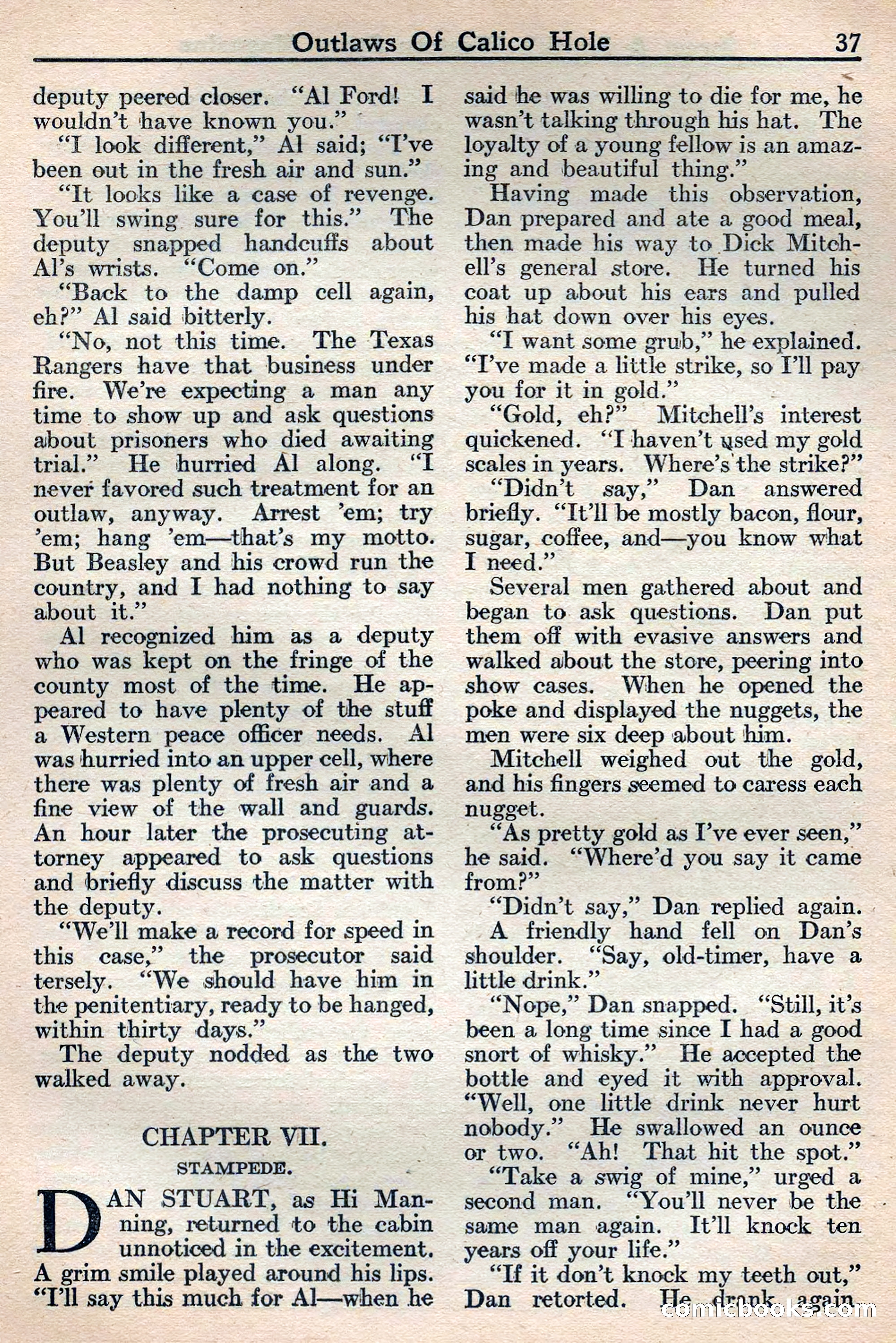 Western Story Magazine, May 12, 1934 — page 39: Pulp Fiction, 1934