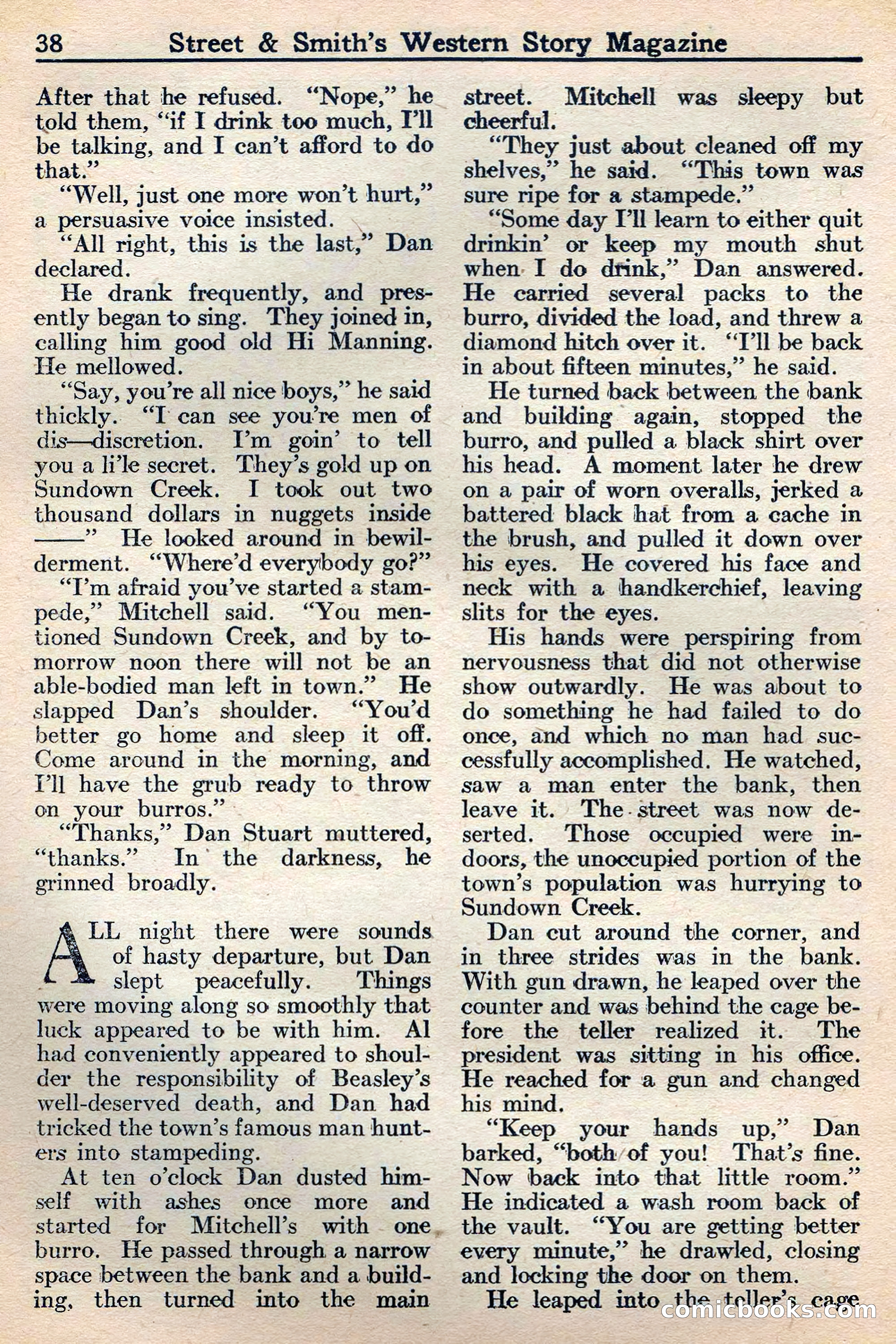 Western Story Magazine, May 12, 1934 — page 40: Pulp Fiction, 1934