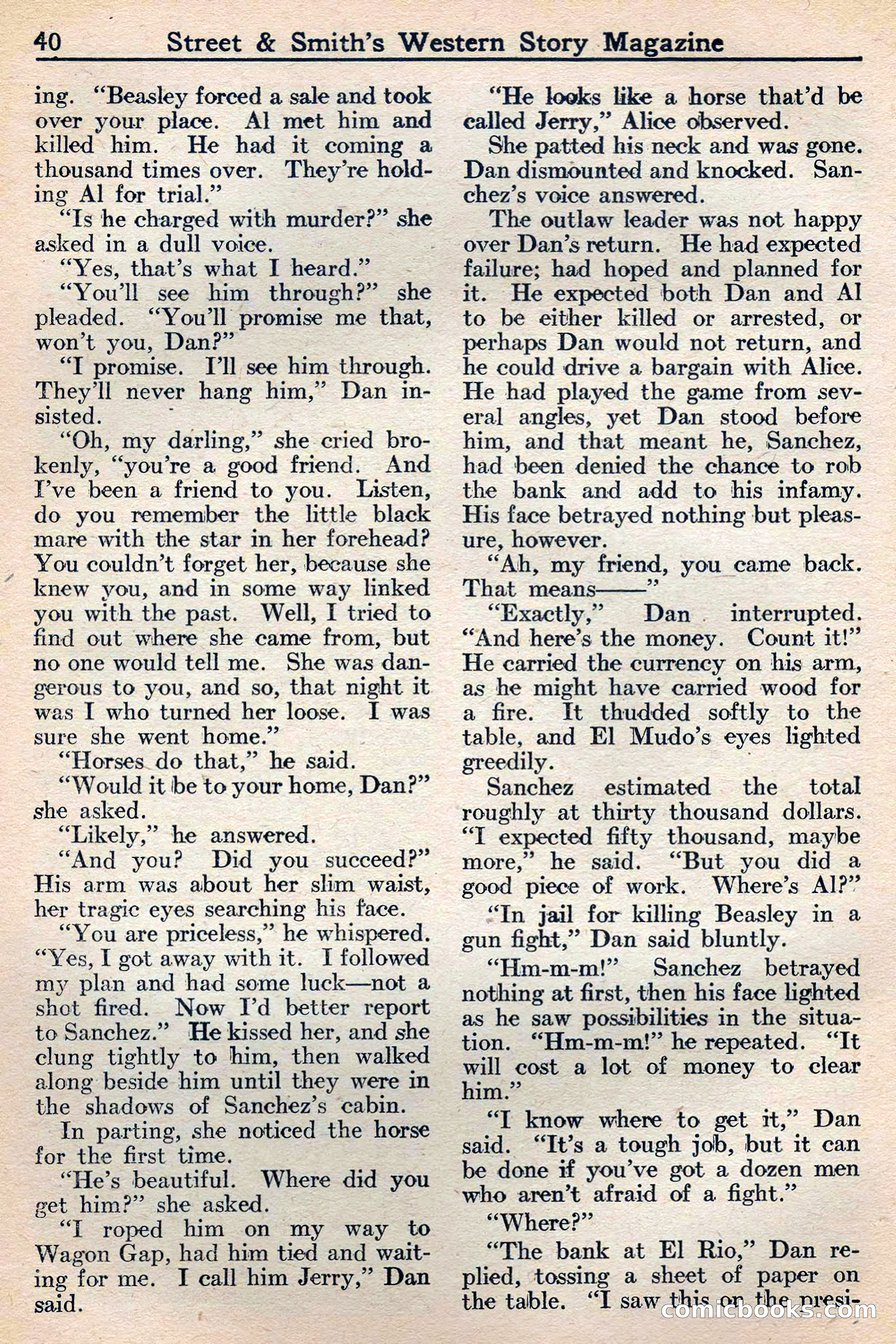 Western Story Magazine, May 12, 1934 — page 42: Pulp Fiction, 1934