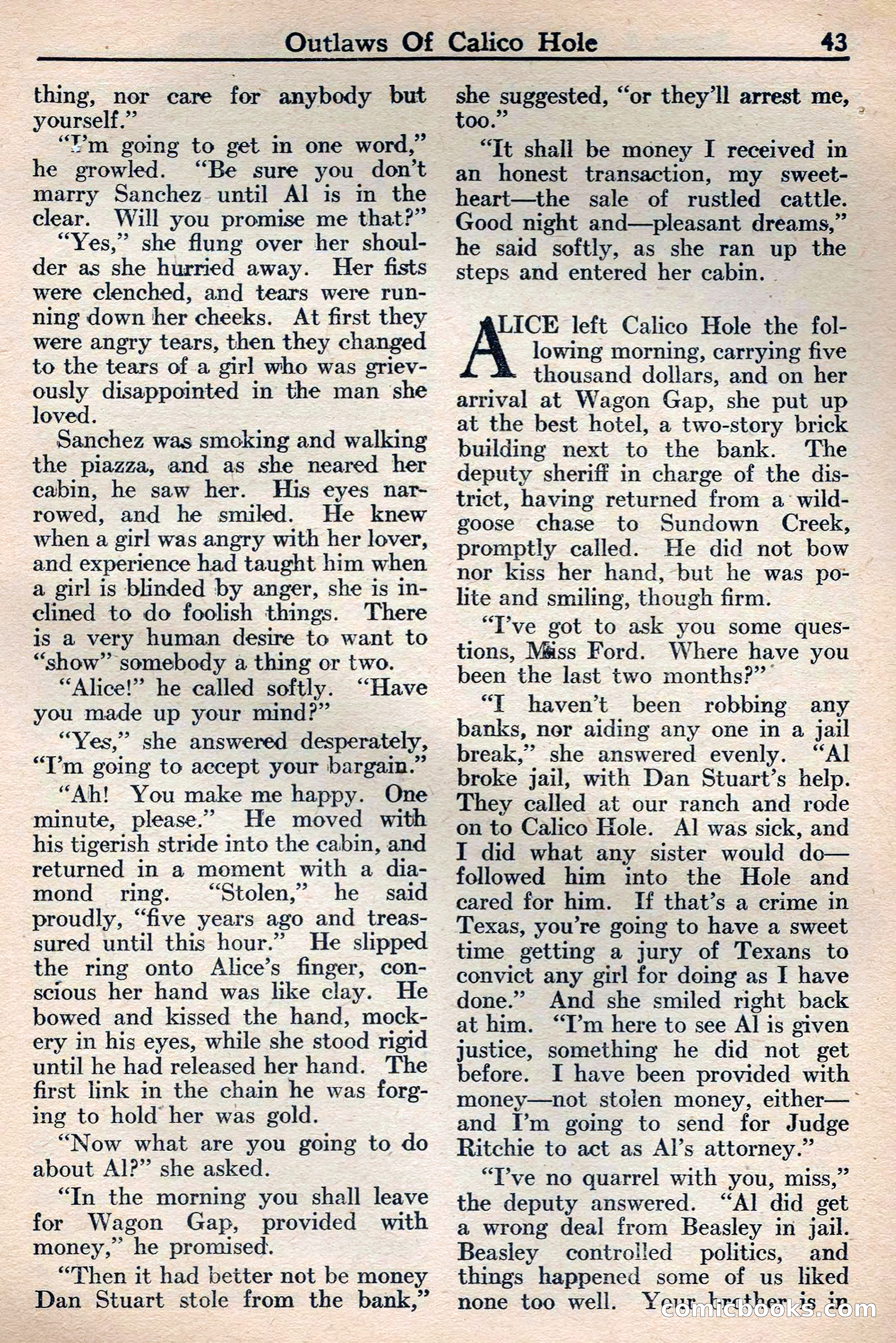 Western Story Magazine, May 12, 1934 — page 45: Pulp Fiction, 1934