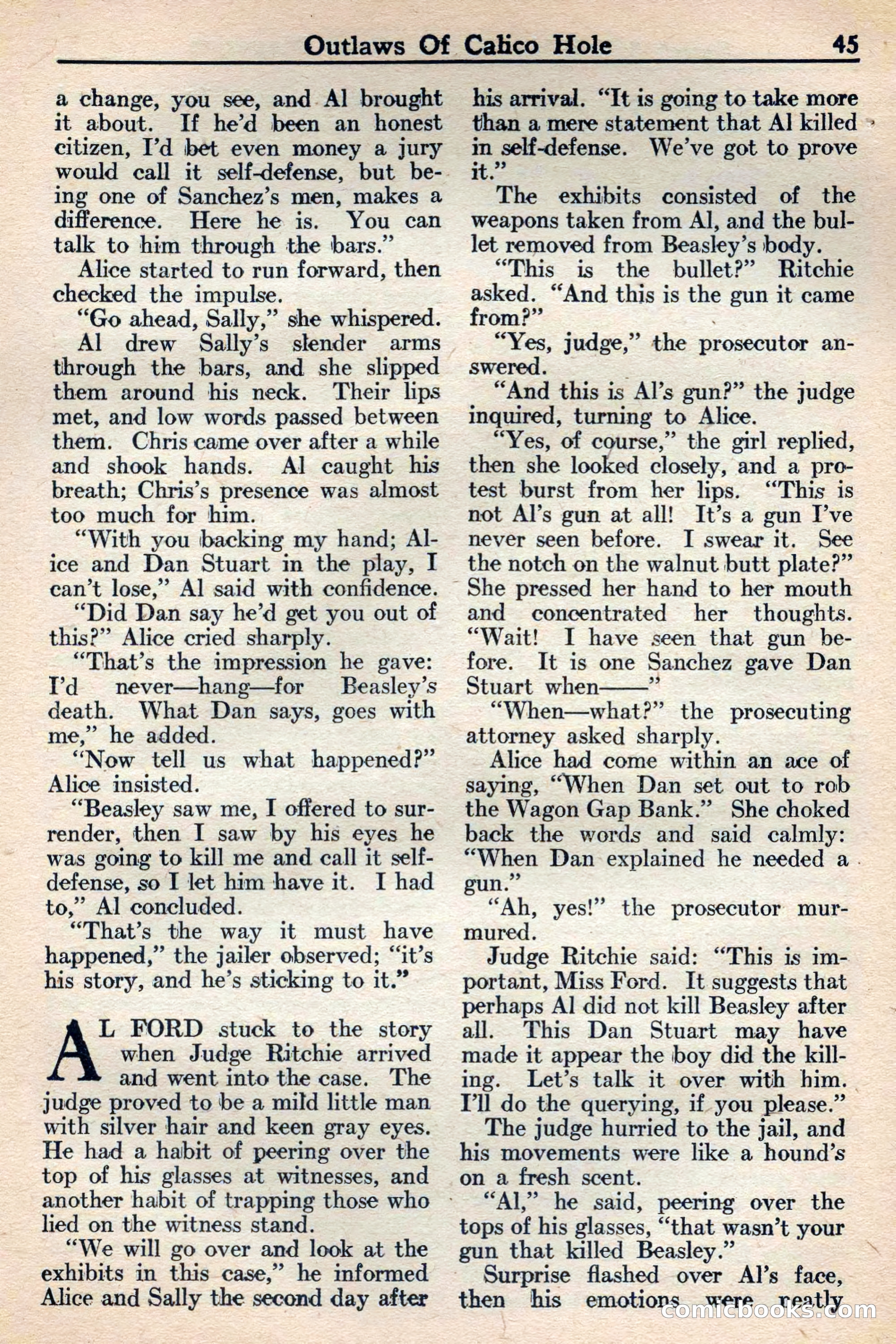 Western Story Magazine, May 12, 1934 — page 47: Pulp Fiction, 1934
