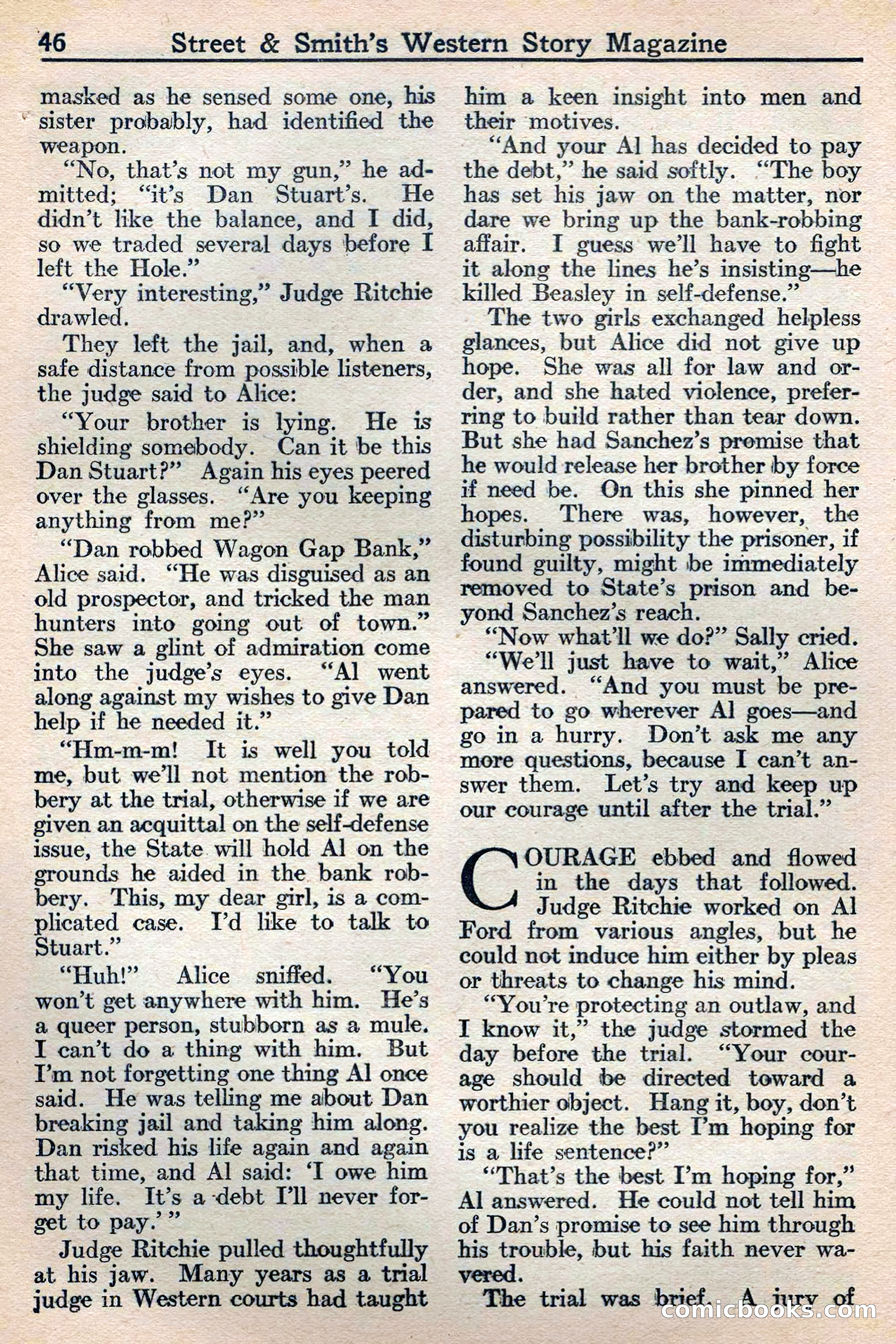 Western Story Magazine, May 12, 1934 — page 48: Pulp Fiction, 1934