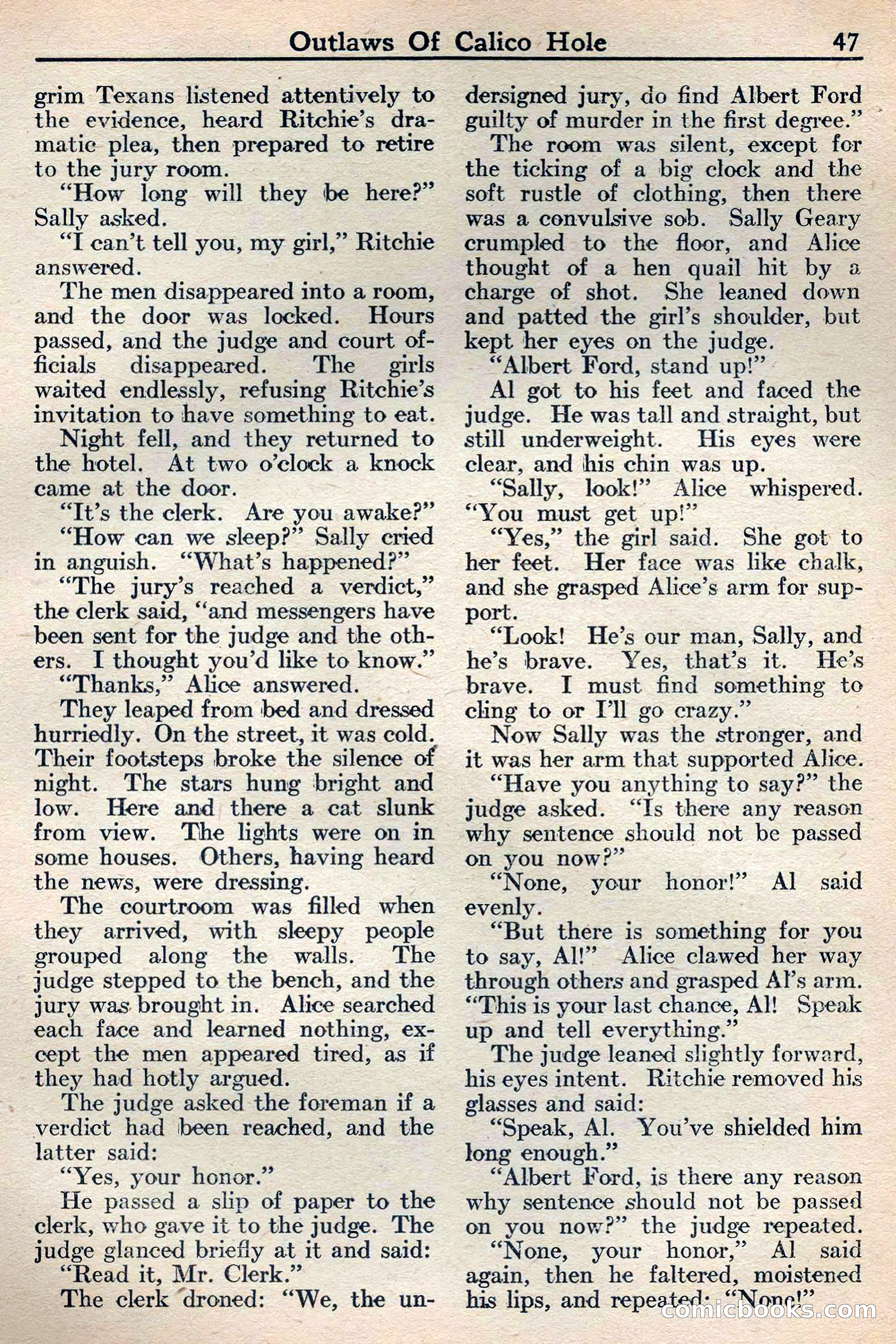 Western Story Magazine, May 12, 1934 — page 49: Pulp Fiction, 1934