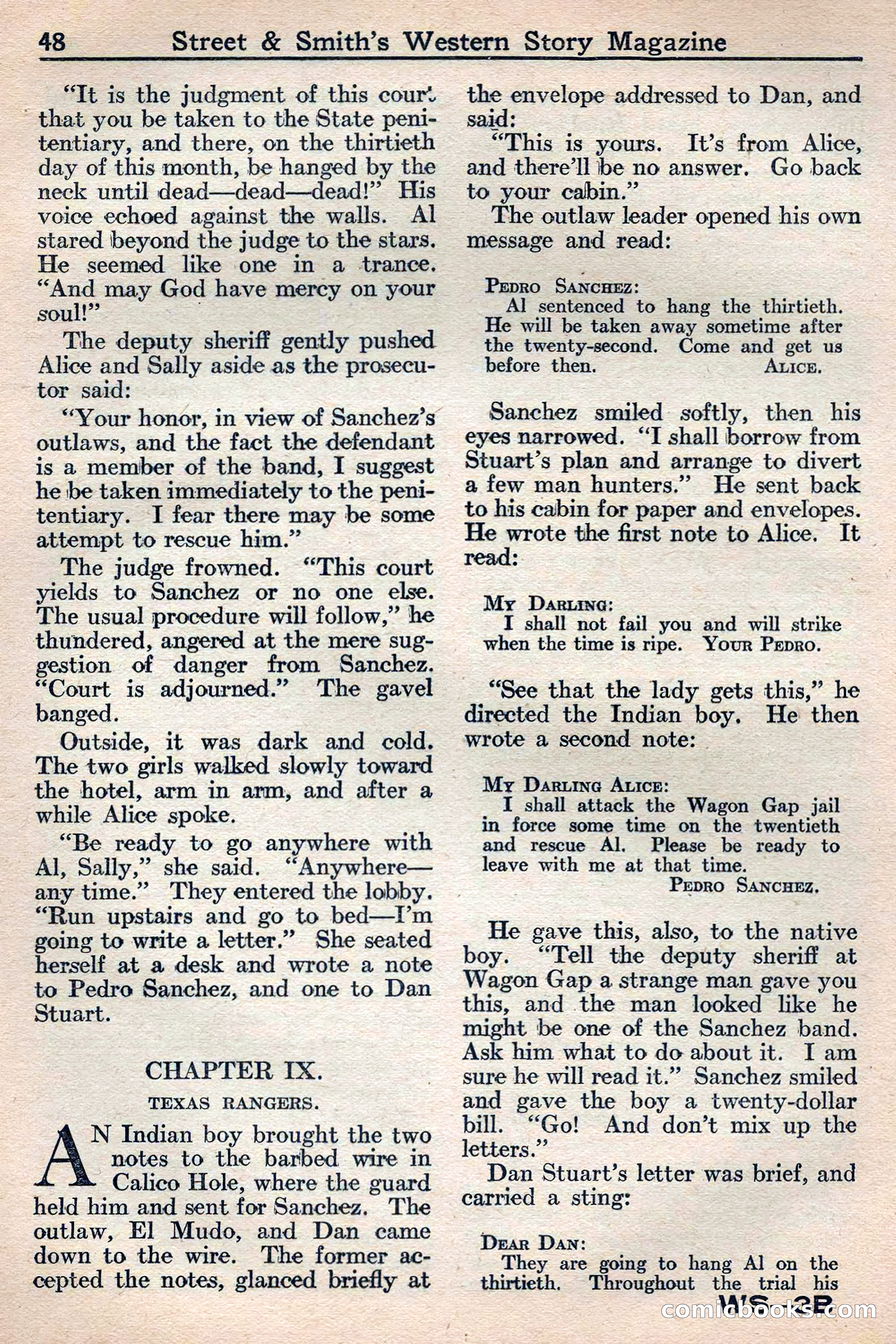 Western Story Magazine, May 12, 1934 — page 50: Pulp Fiction, 1934