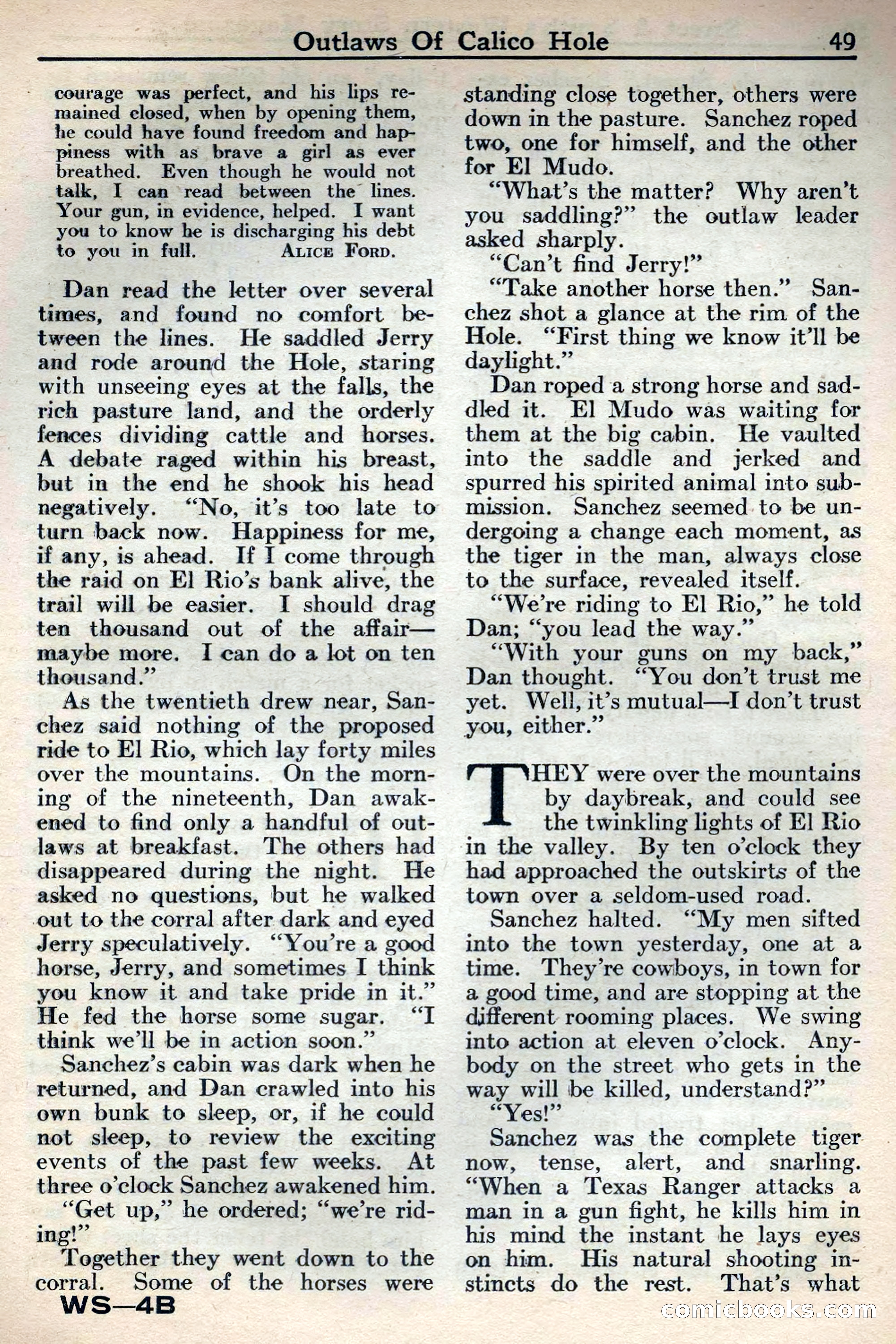 Western Story Magazine, May 12, 1934 — page 51: Pulp Fiction, 1934