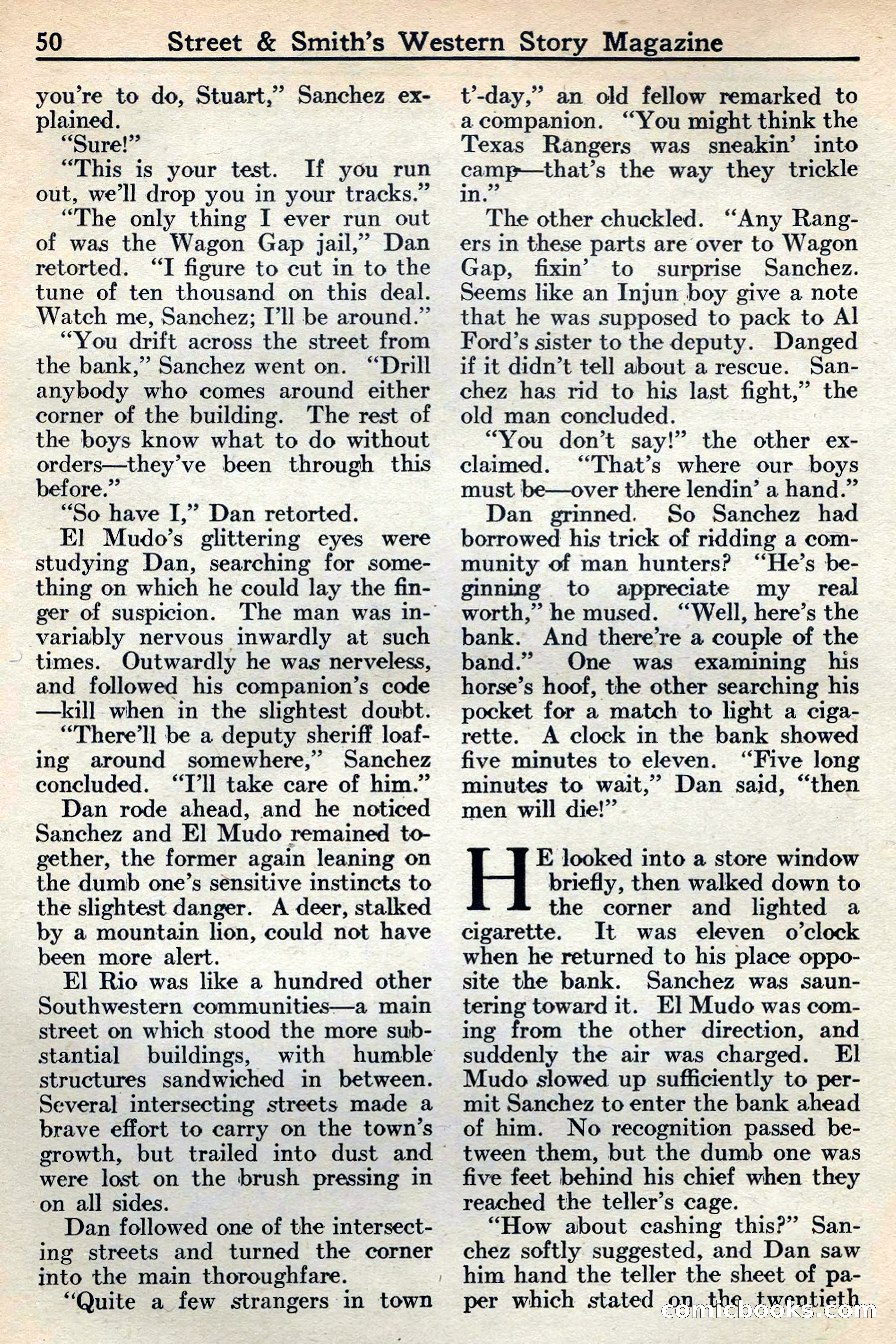 Western Story Magazine, May 12, 1934 — page 52: Pulp Fiction, 1934