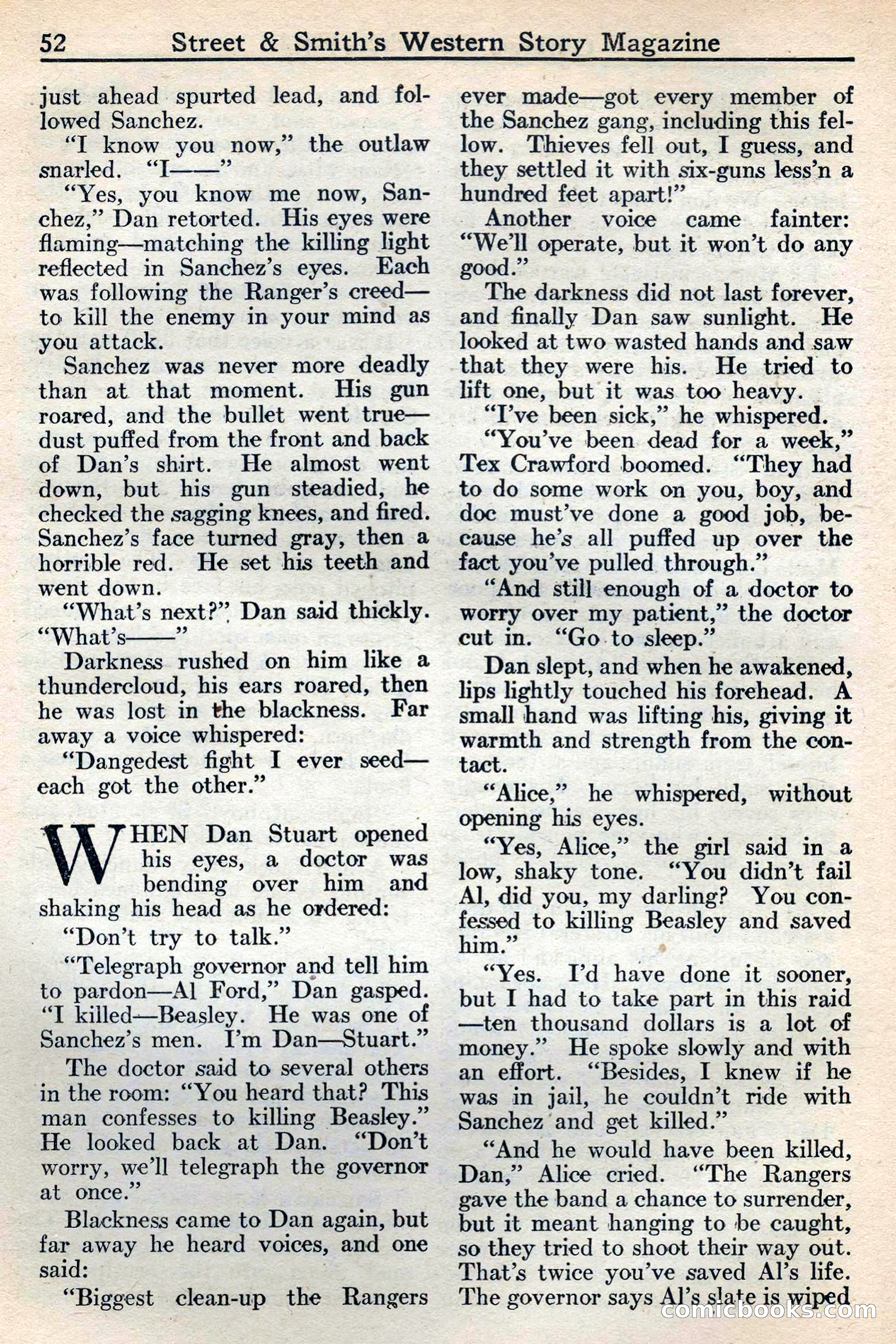 Western Story Magazine, May 12, 1934 — page 54: Pulp Fiction, 1934