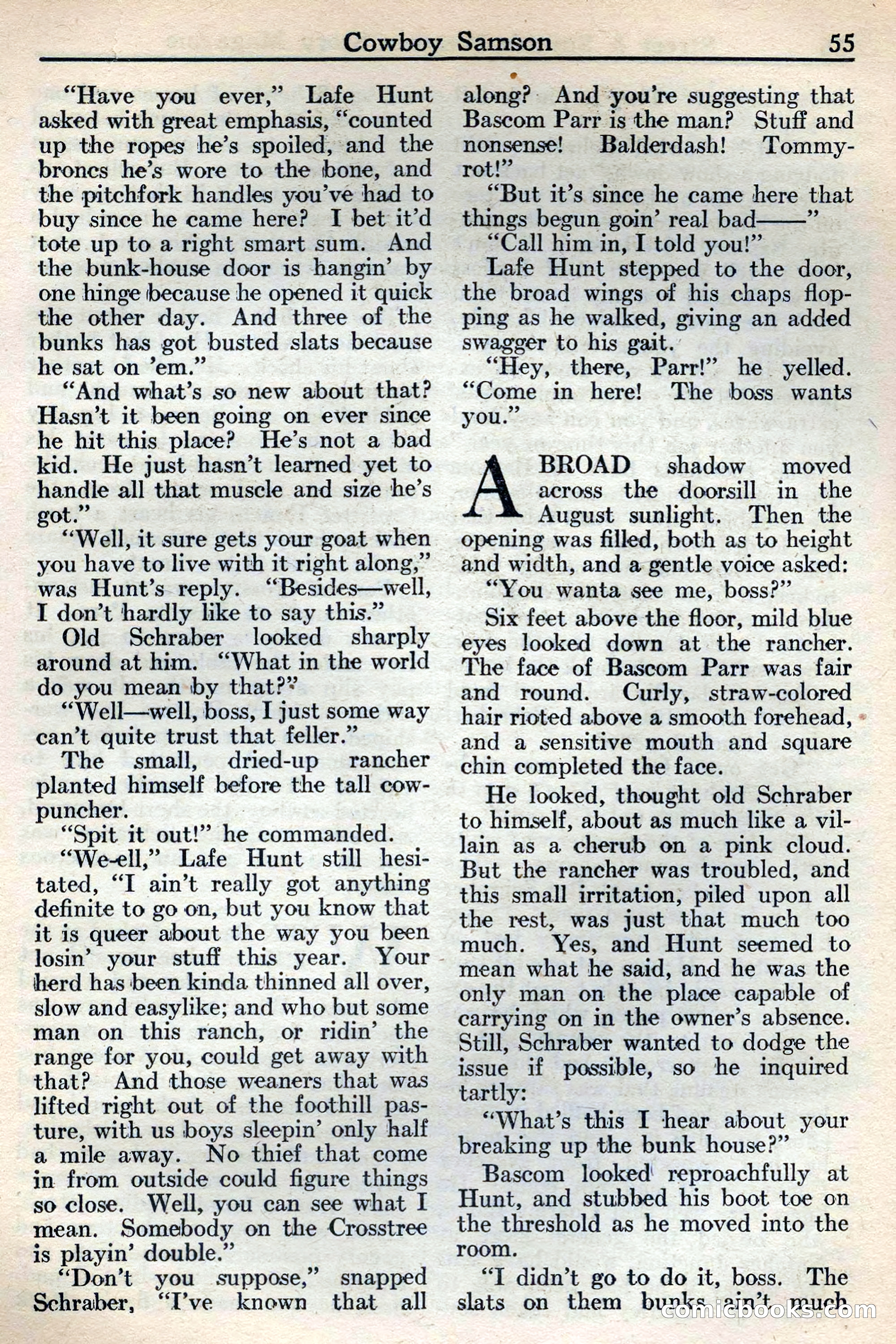 Western Story Magazine, May 12, 1934 — page 57: Pulp Fiction, 1934
