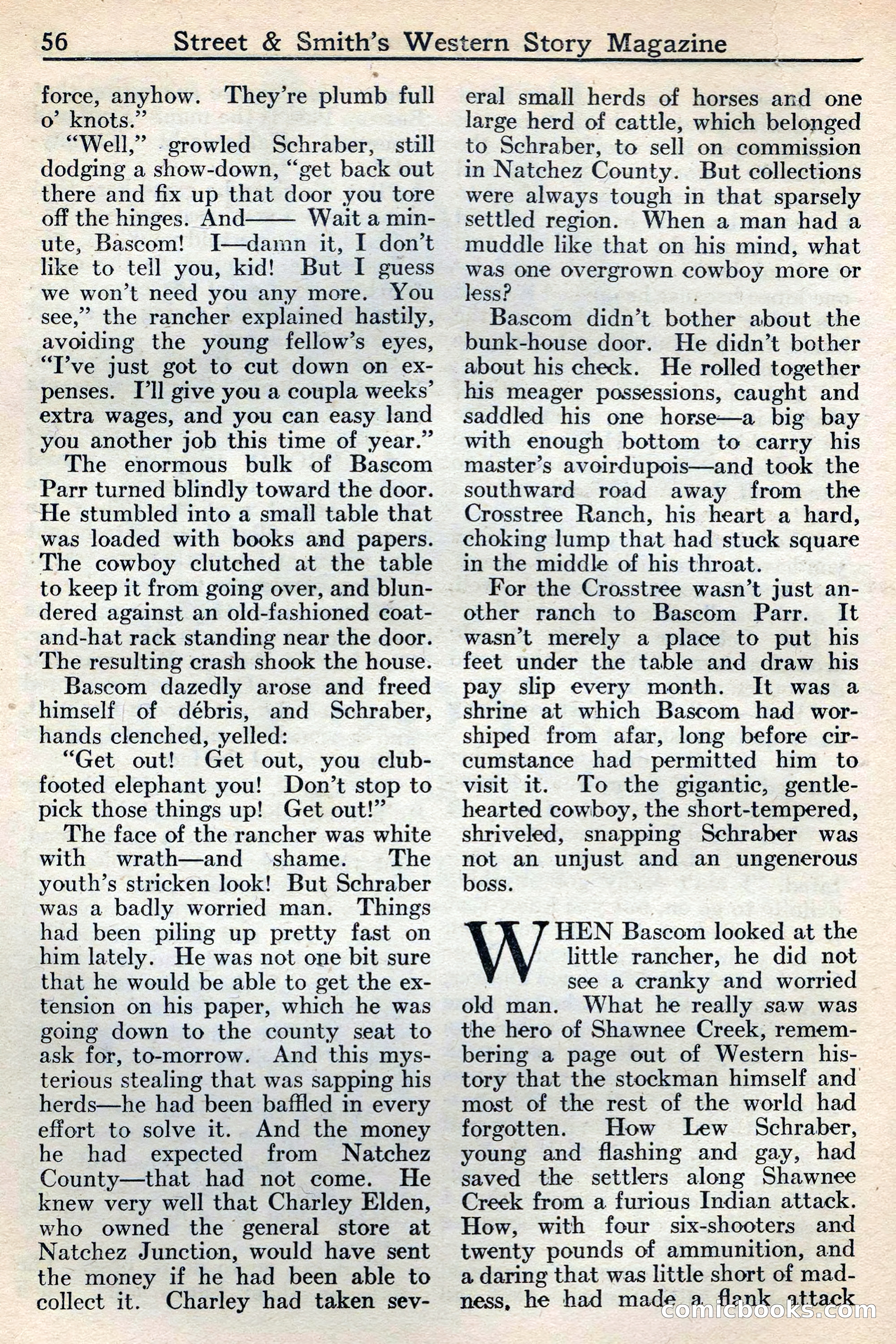 Western Story Magazine, May 12, 1934 — page 58: Pulp Fiction, 1934