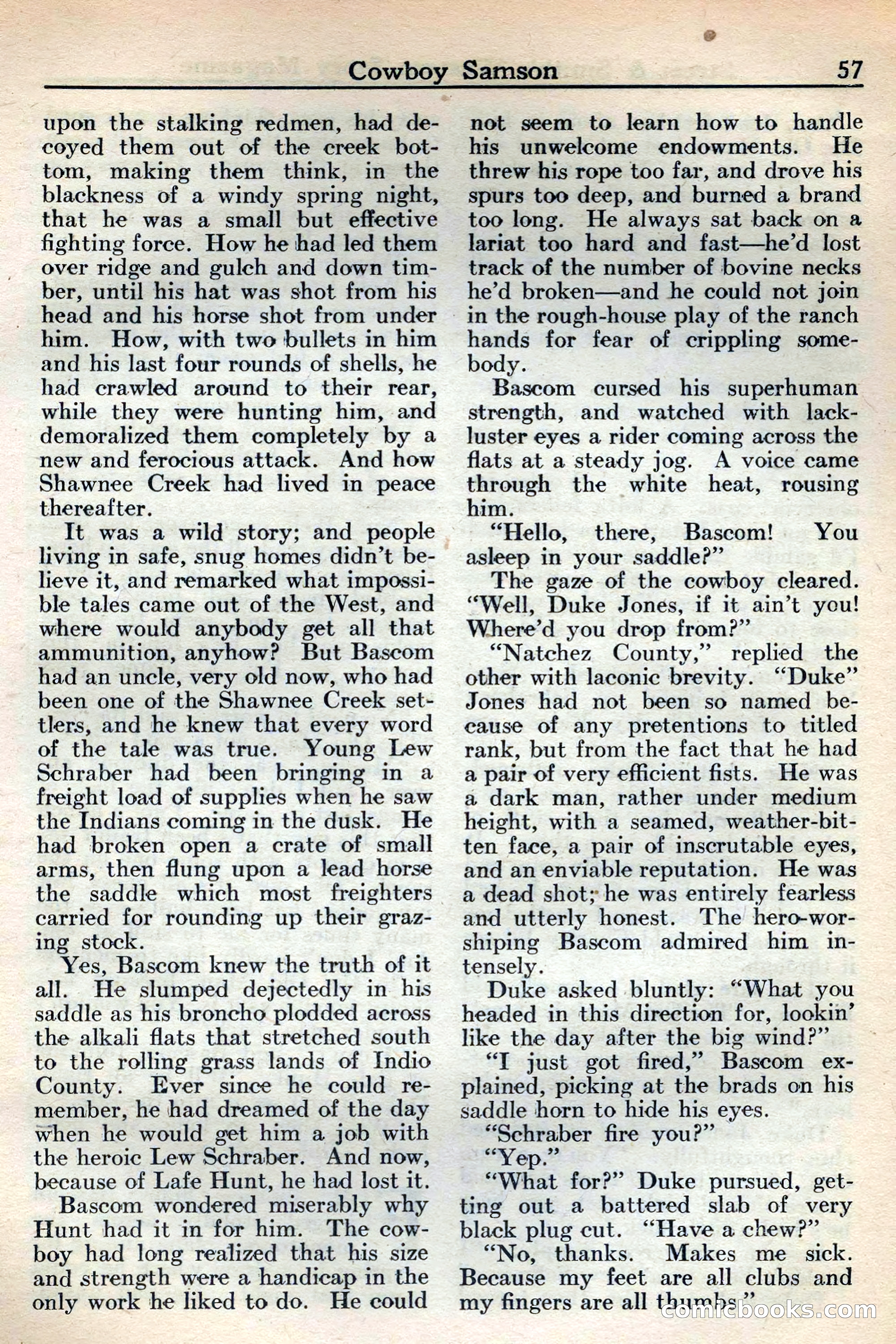 Western Story Magazine, May 12, 1934 — page 59: Pulp Fiction, 1934