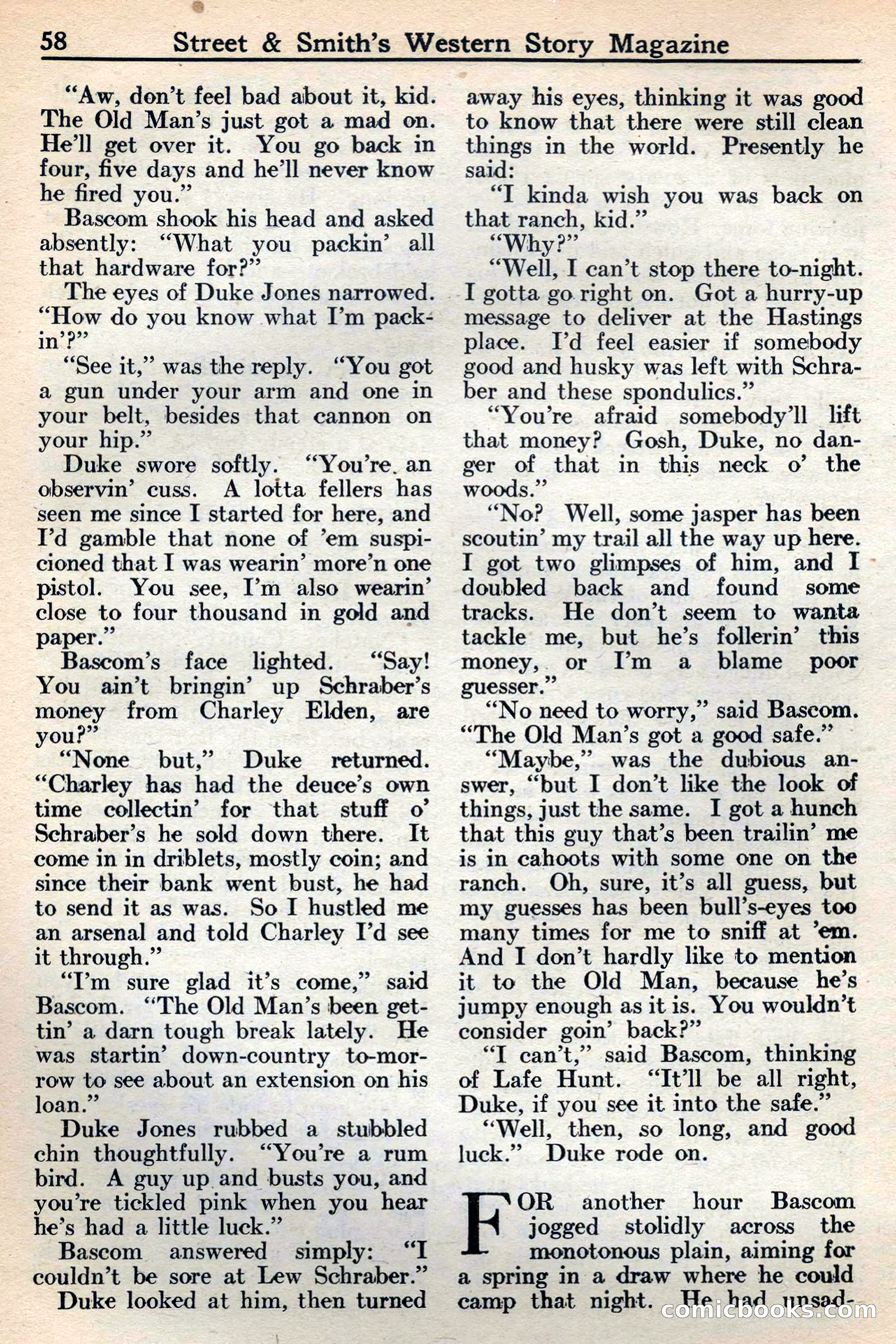 Western Story Magazine, May 12, 1934 — page 60: Pulp Fiction, 1934