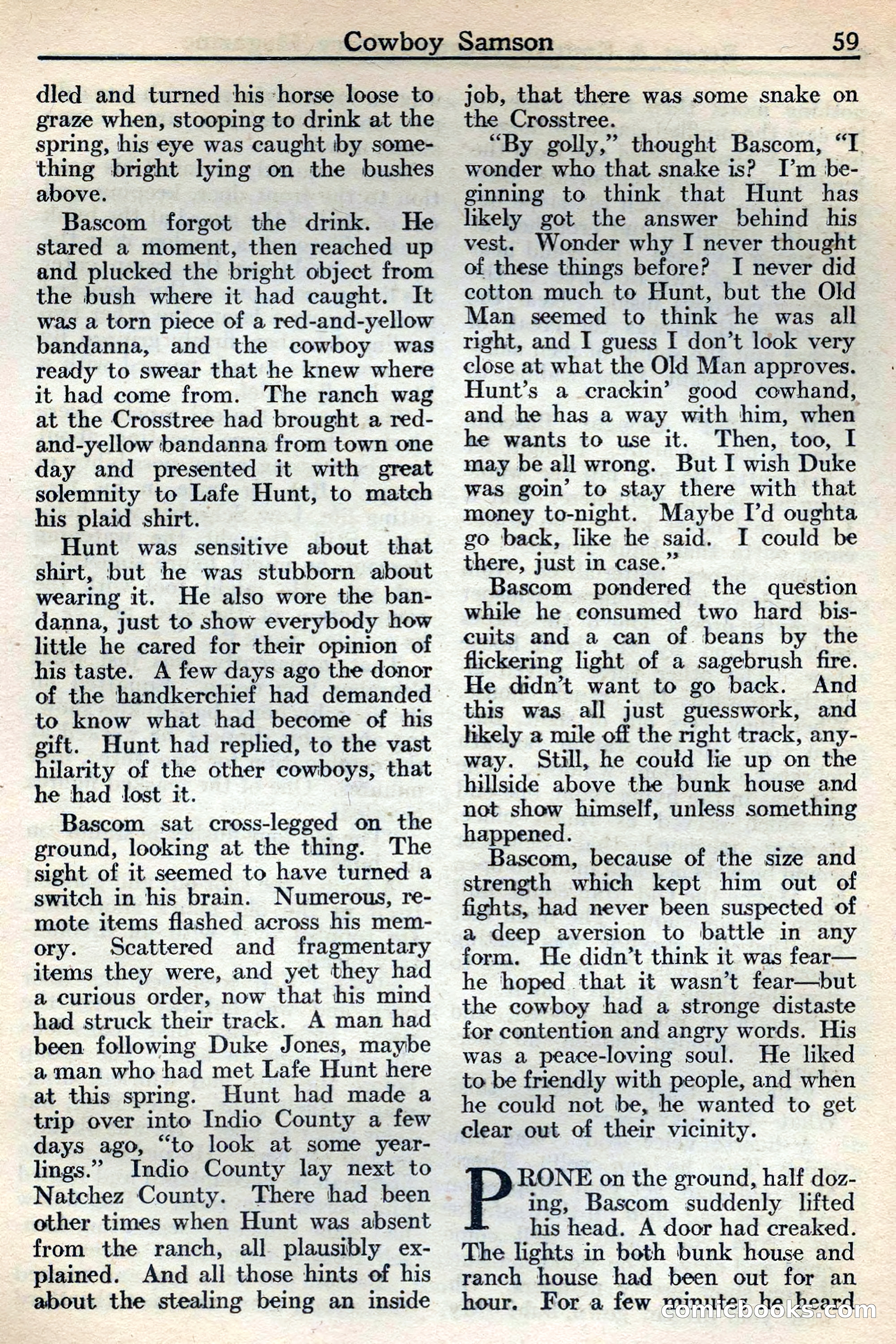 Western Story Magazine, May 12, 1934 — page 61: Pulp Fiction, 1934