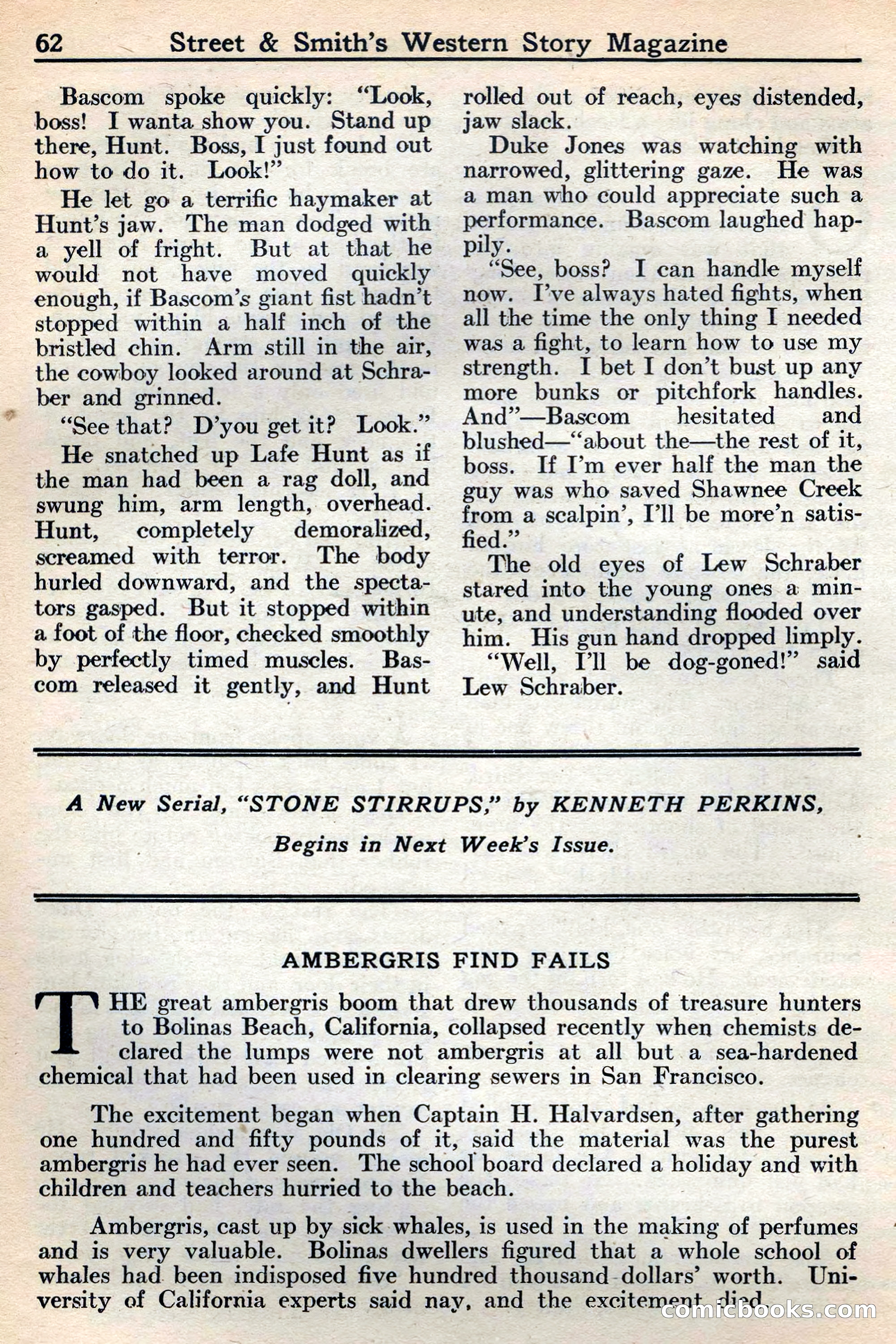 Western Story Magazine, May 12, 1934 — page 64: Pulp Fiction, 1934