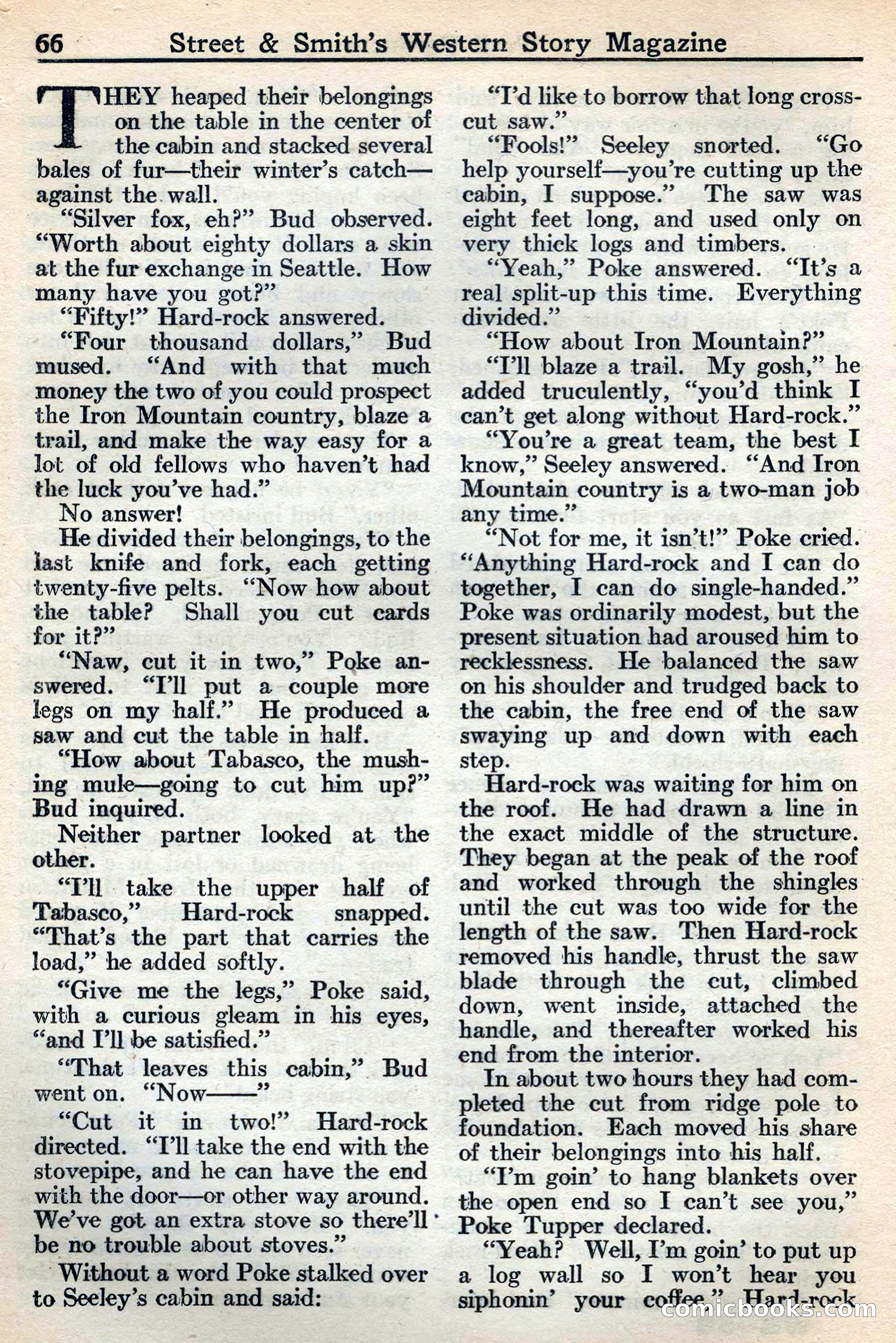 Western Story Magazine, May 12, 1934 — page 68: Pulp Fiction, 1934