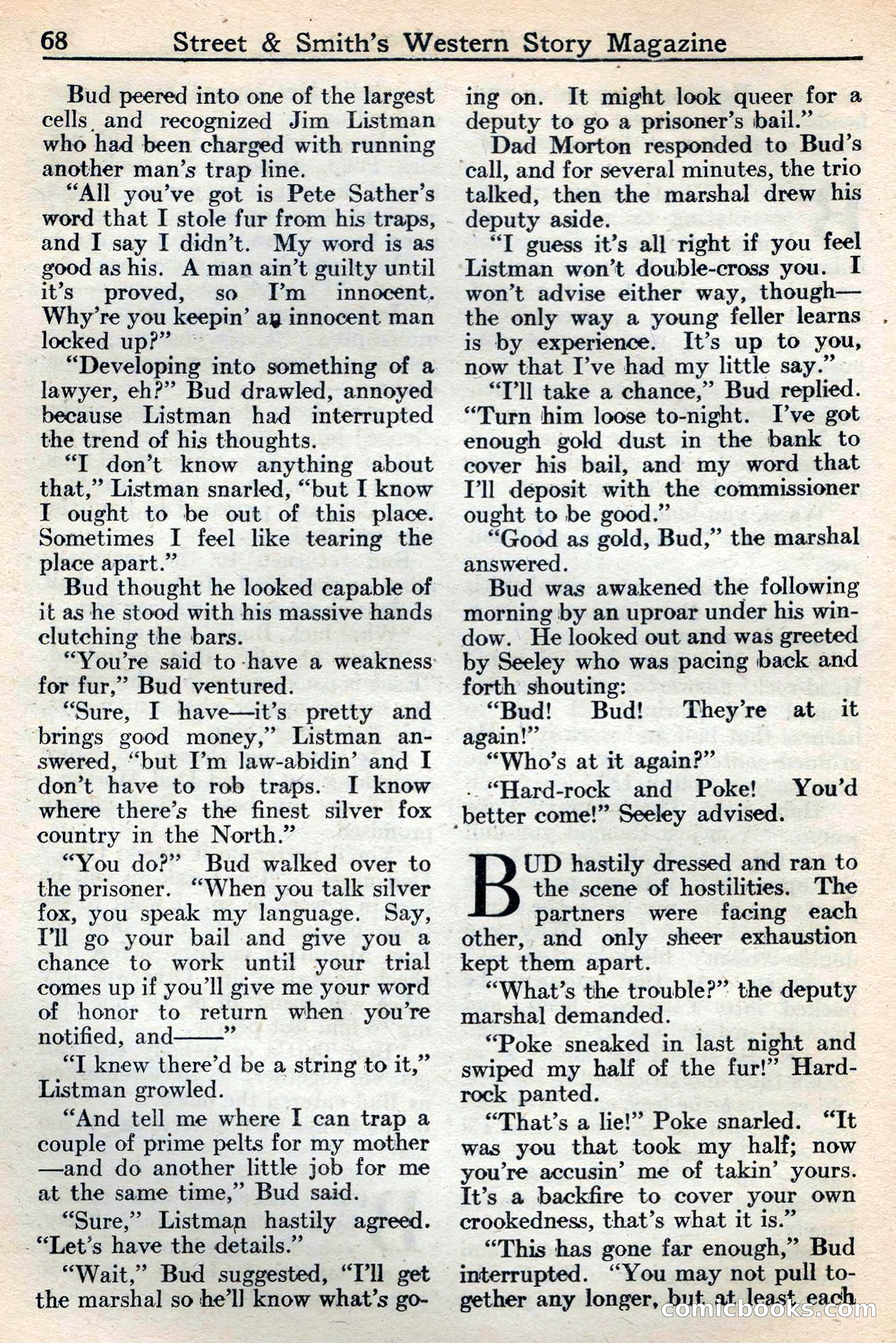 Western Story Magazine, May 12, 1934 — page 70: Pulp Fiction, 1934