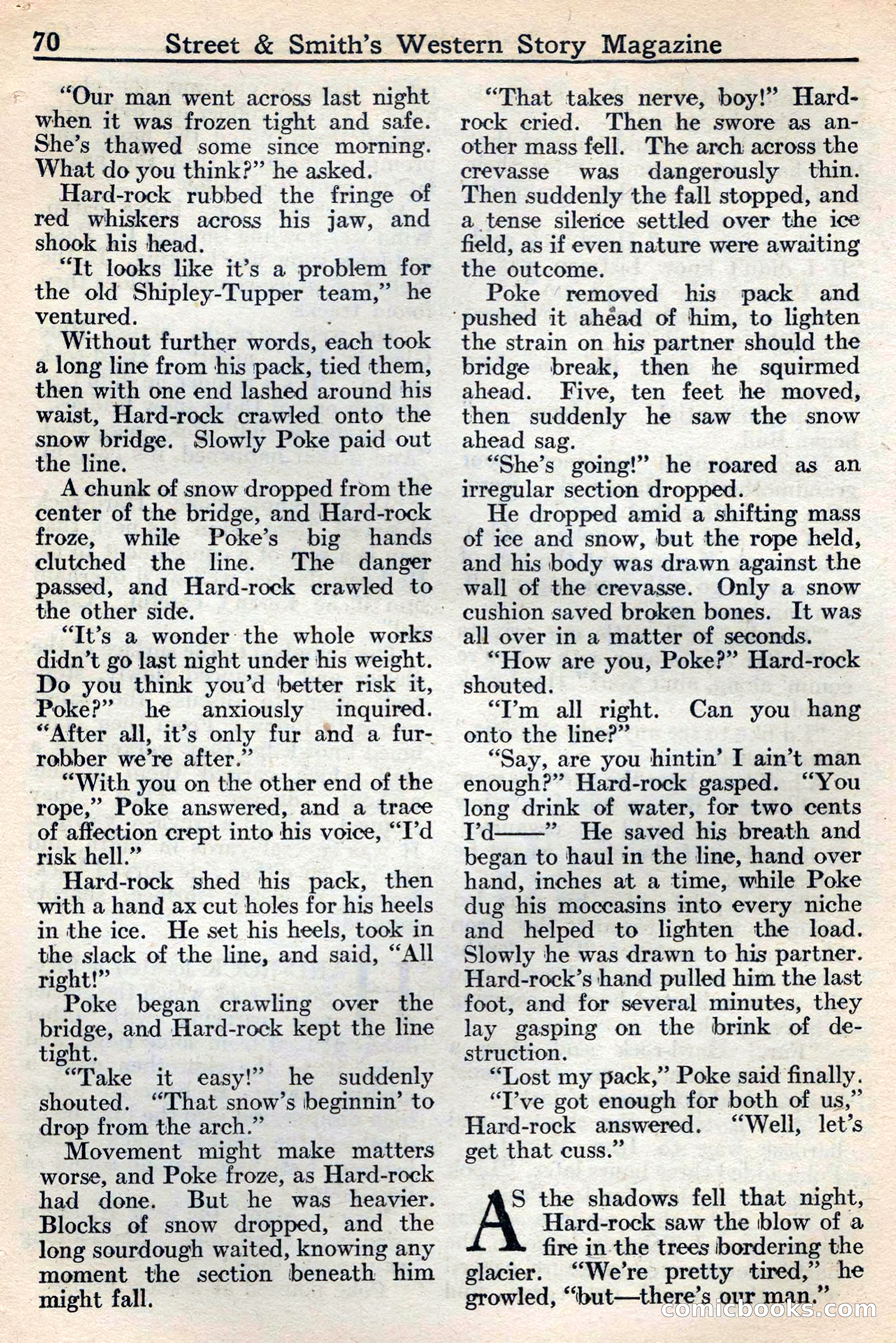 Western Story Magazine, May 12, 1934 — page 72: Pulp Fiction, 1934