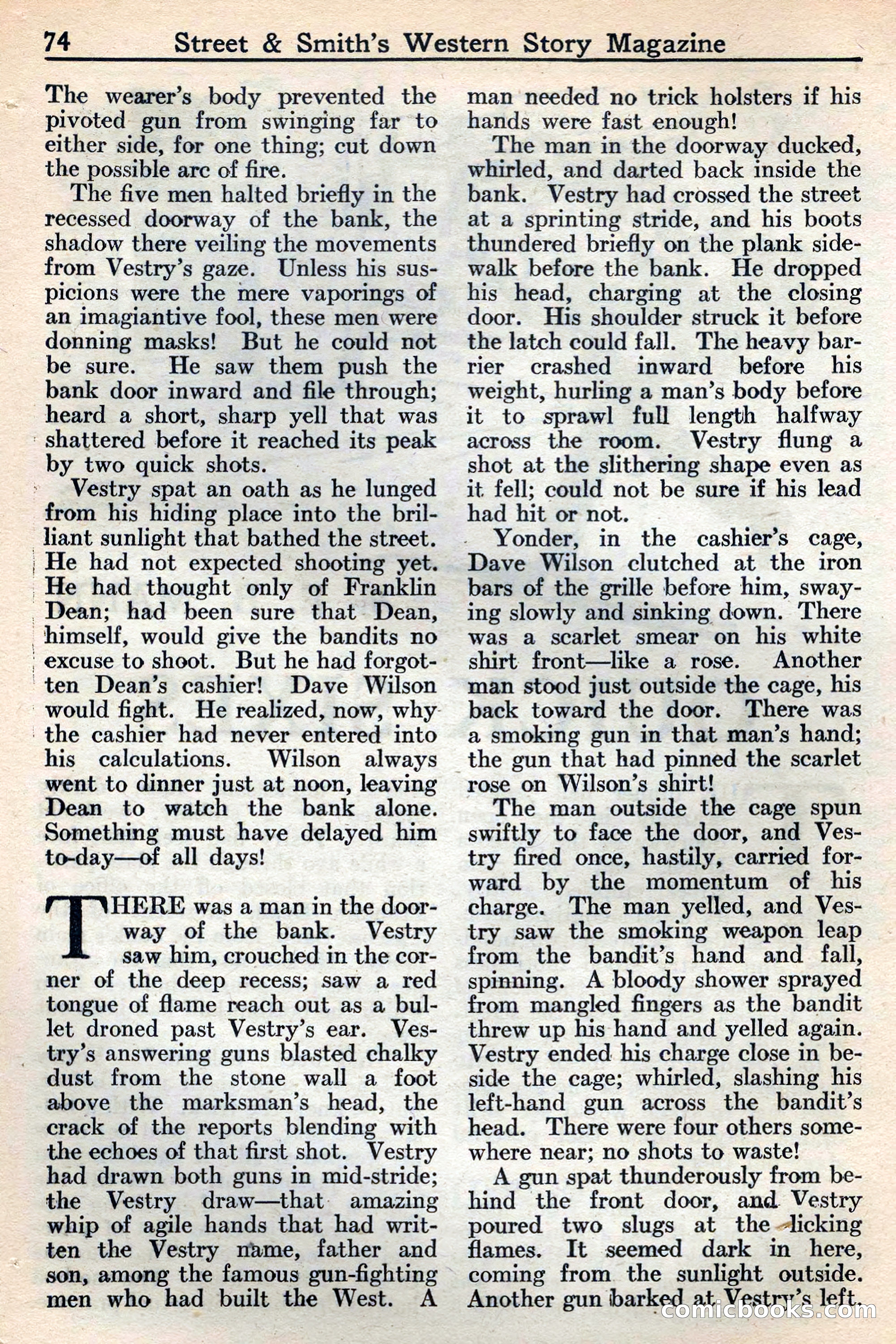 Western Story Magazine, May 12, 1934 — page 76: Pulp Fiction, 1934