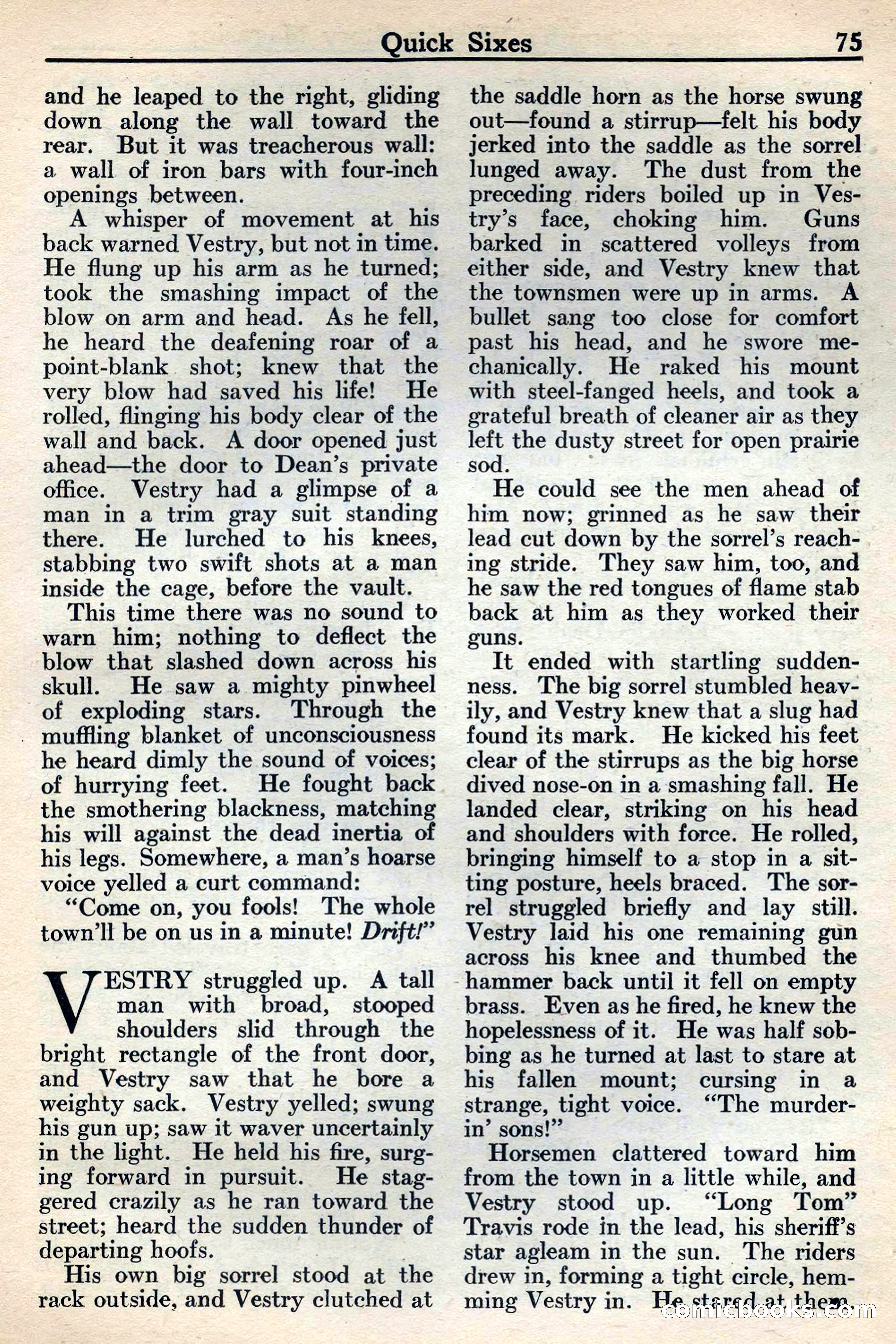 Western Story Magazine, May 12, 1934 — page 77: Pulp Fiction, 1934