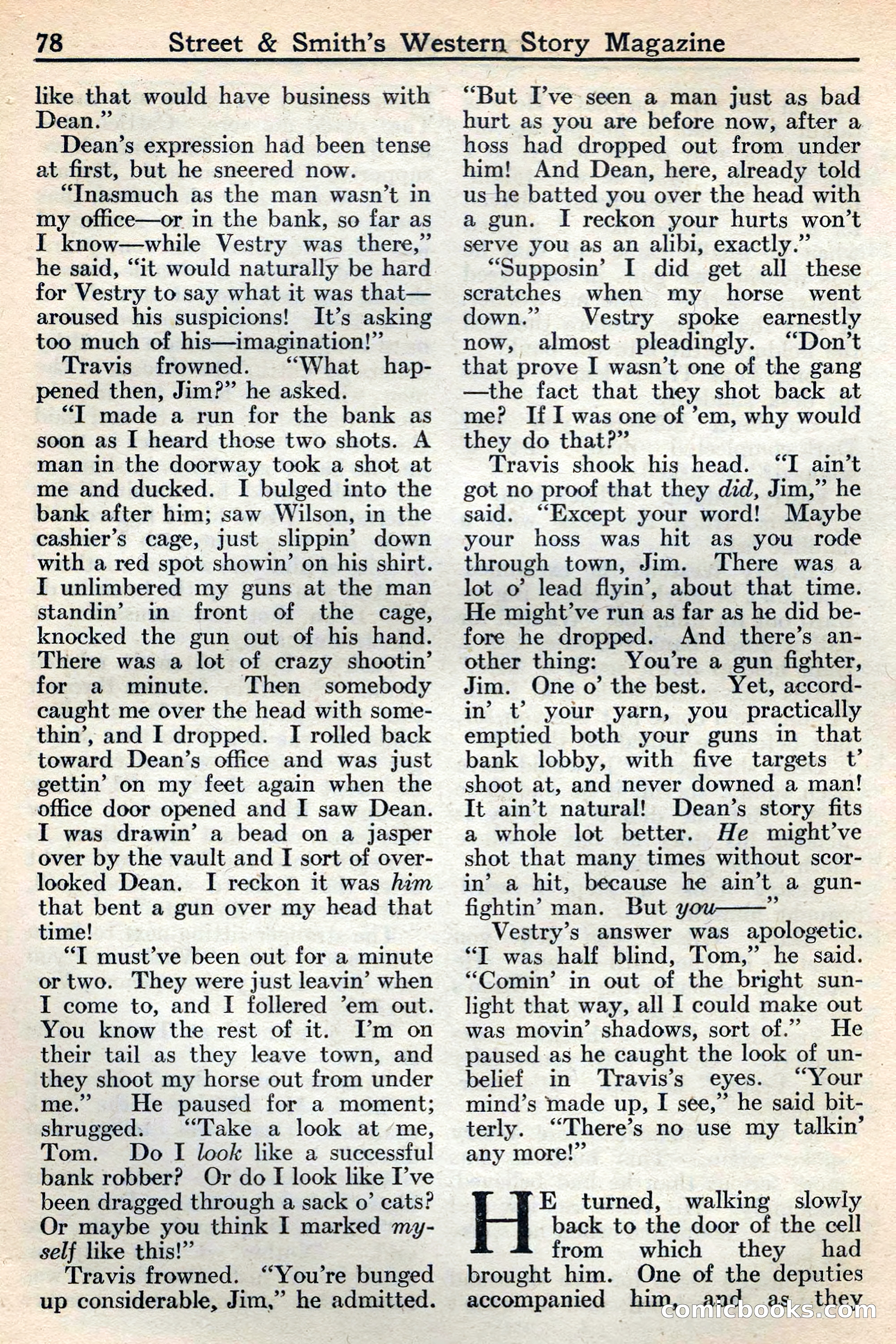 Western Story Magazine, May 12, 1934 — page 80: Pulp Fiction, 1934