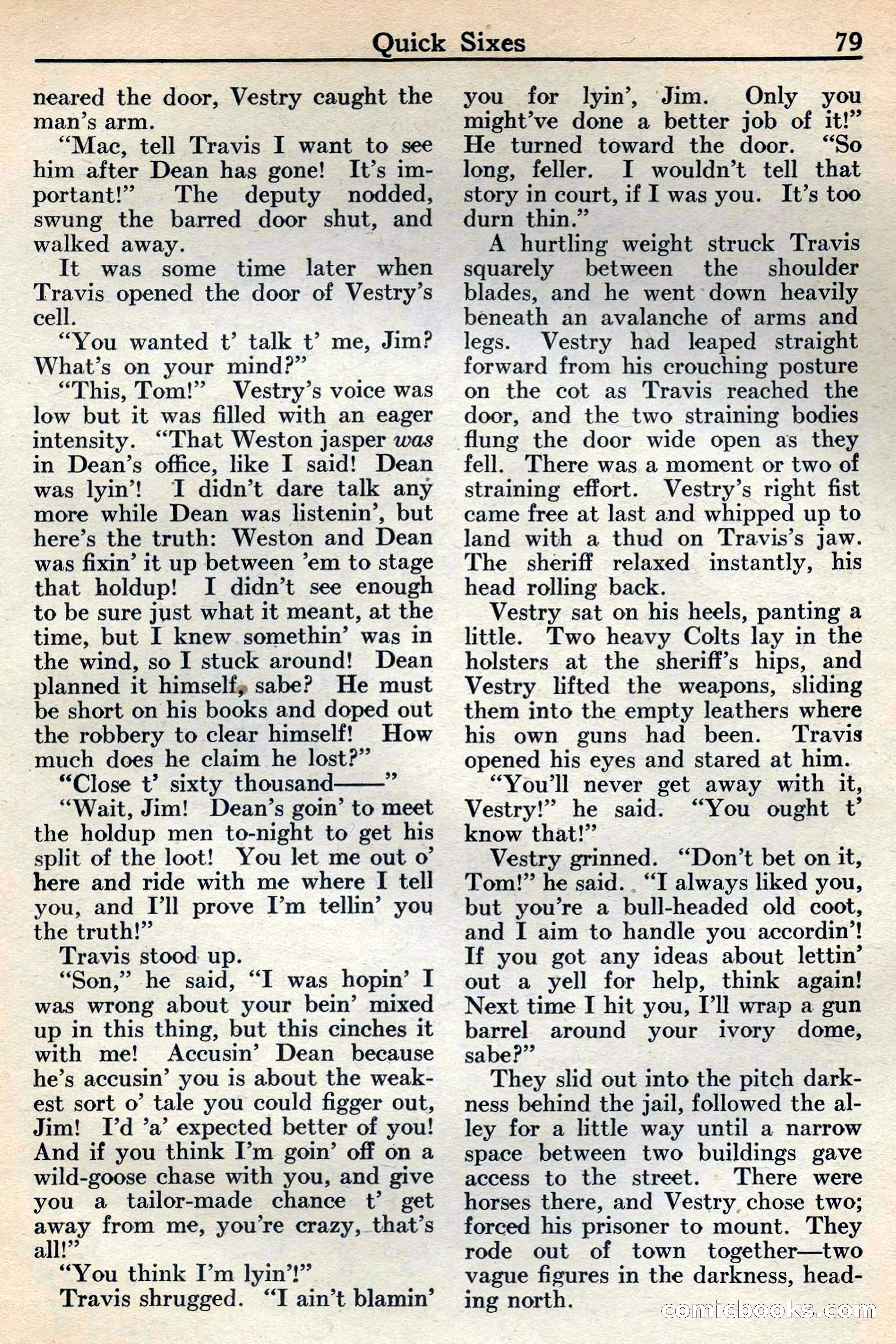 Western Story Magazine, May 12, 1934 — page 81: Pulp Fiction, 1934