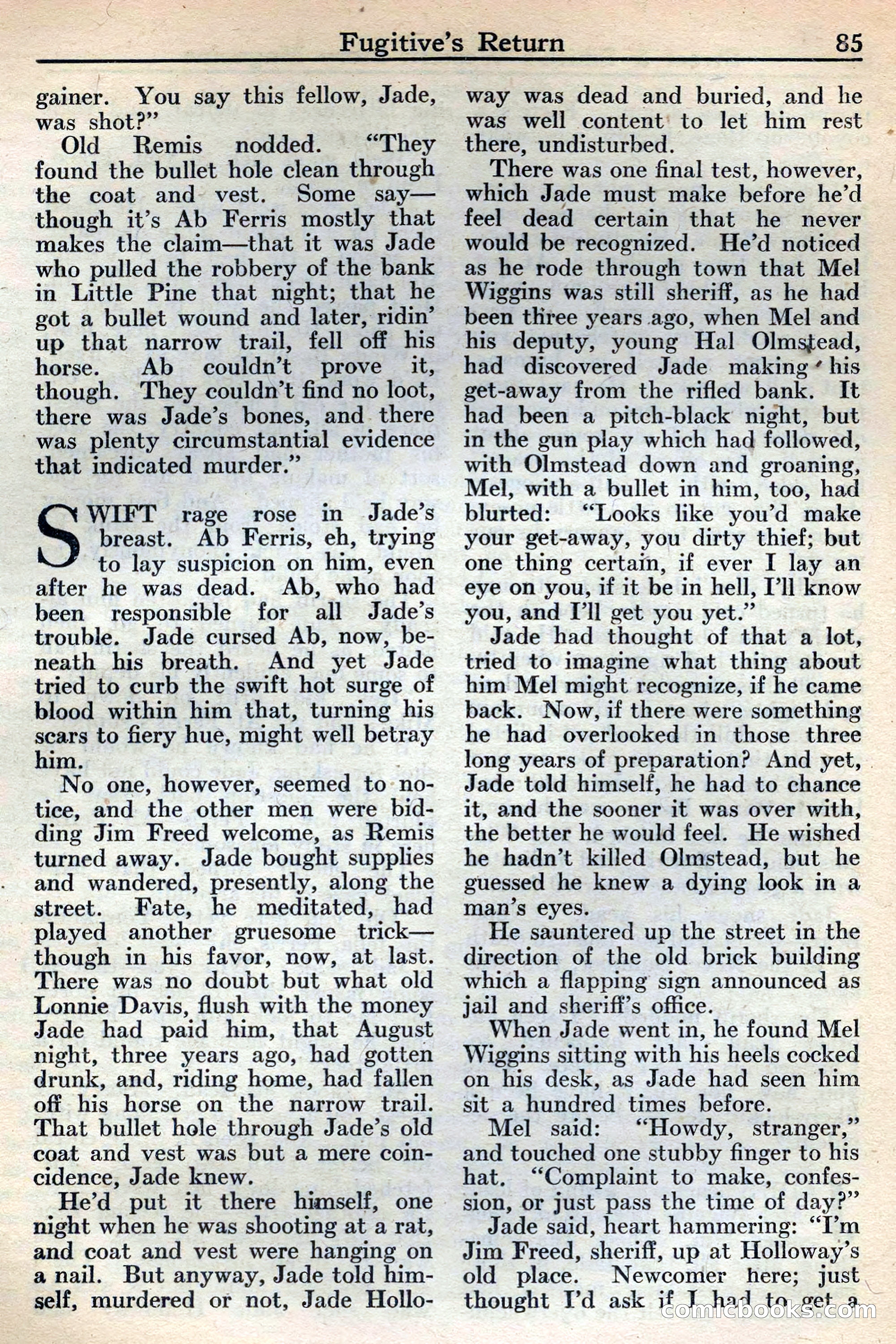 Western Story Magazine, May 12, 1934 — page 87: Pulp Fiction, 1934